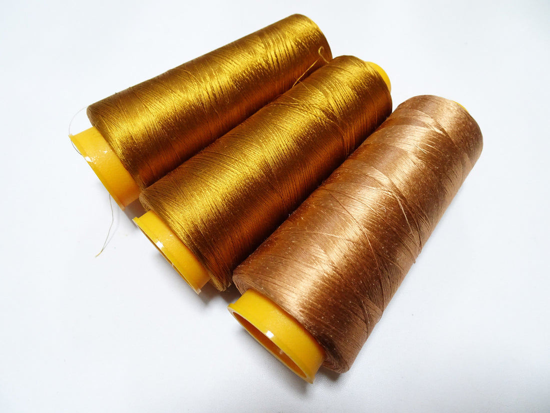 Special Price!! Japanese vintage silk thread 3sets Over 6000M embroidery 15240