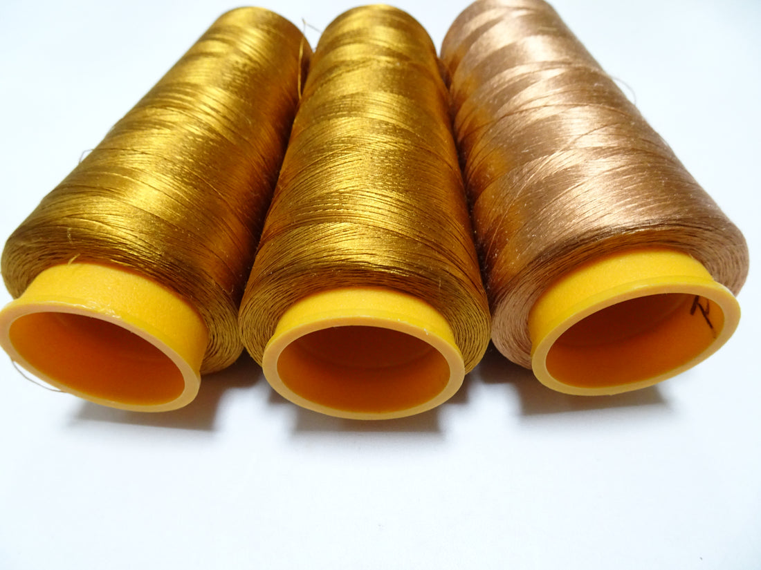 Special Price!! Japanese vintage silk thread 3sets Over 6000M embroidery 15240