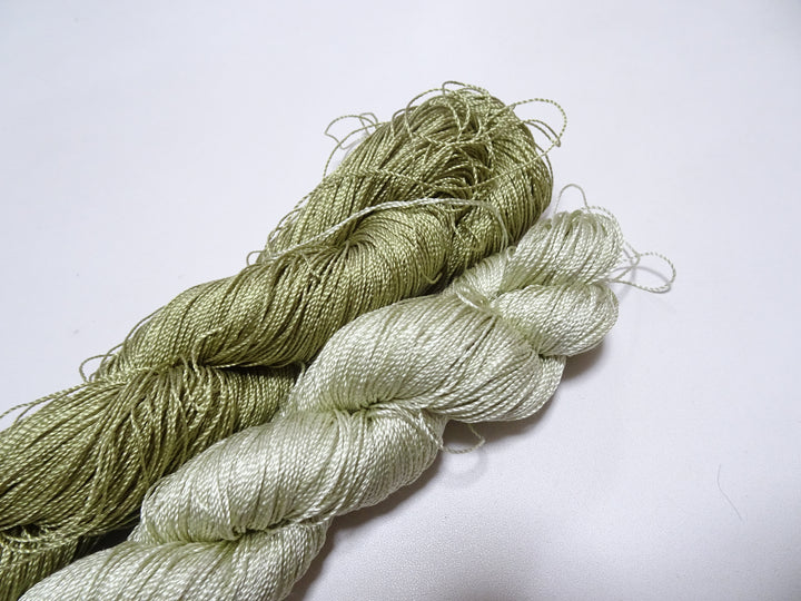 Japanese Vintage Strong Twisted Silk 2sets Thread Embroidery & Weaving 15084