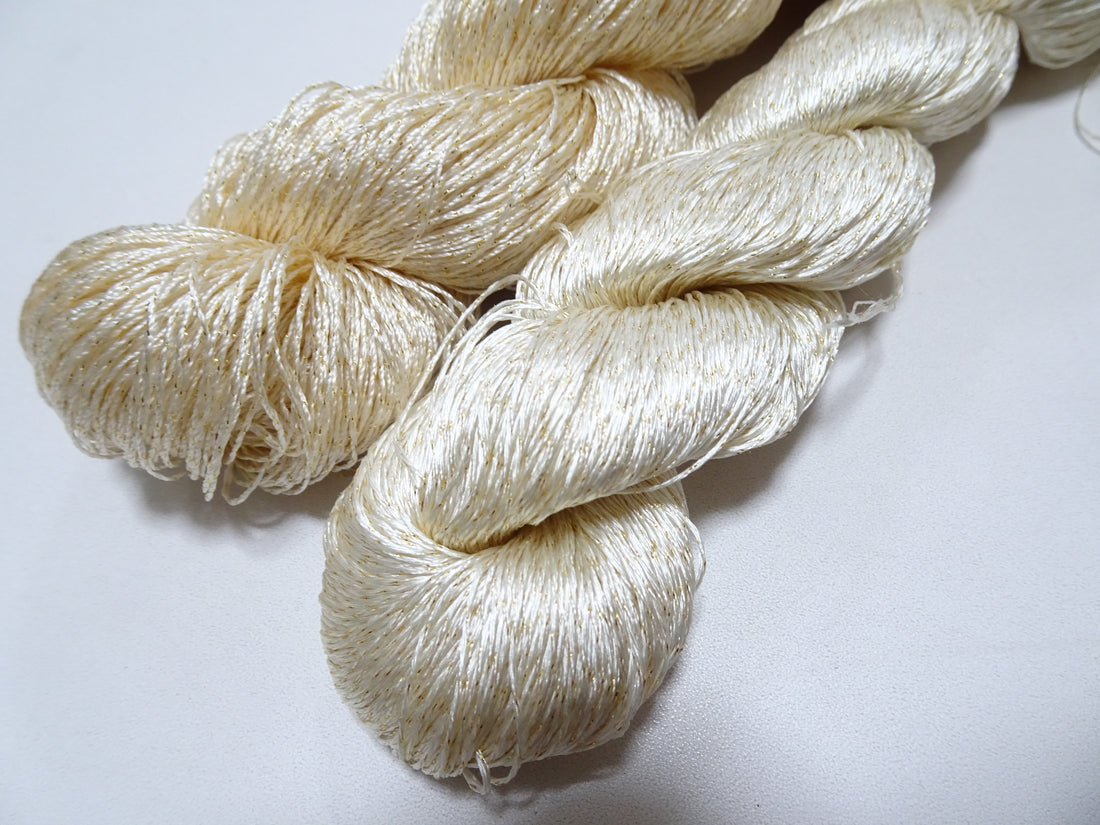 Japanese Vintage High Class Rare Silk Thread Mixture of Gold embroidery 15969