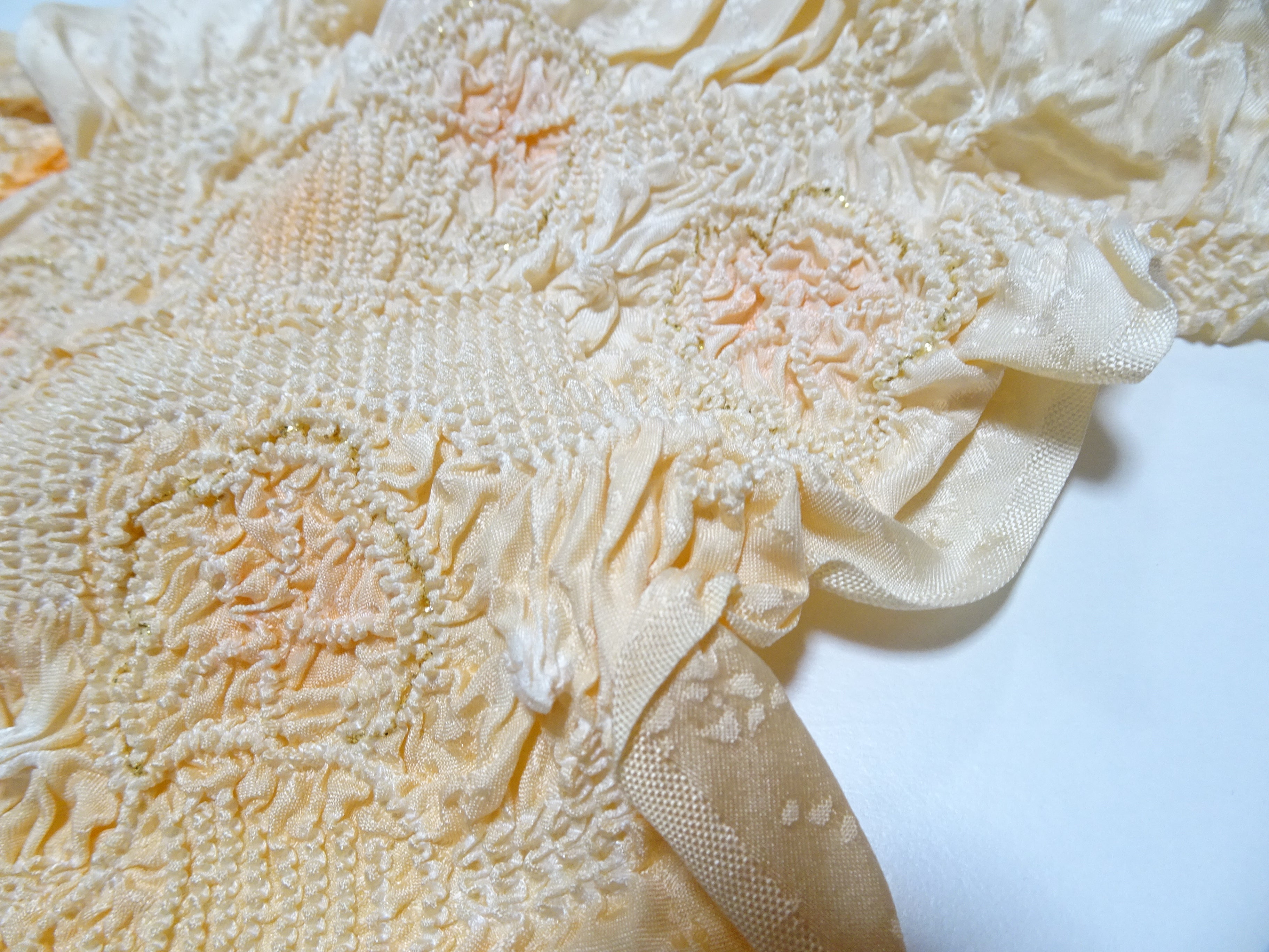 Japanese Kimono Silk Obi Age Shibori  18070