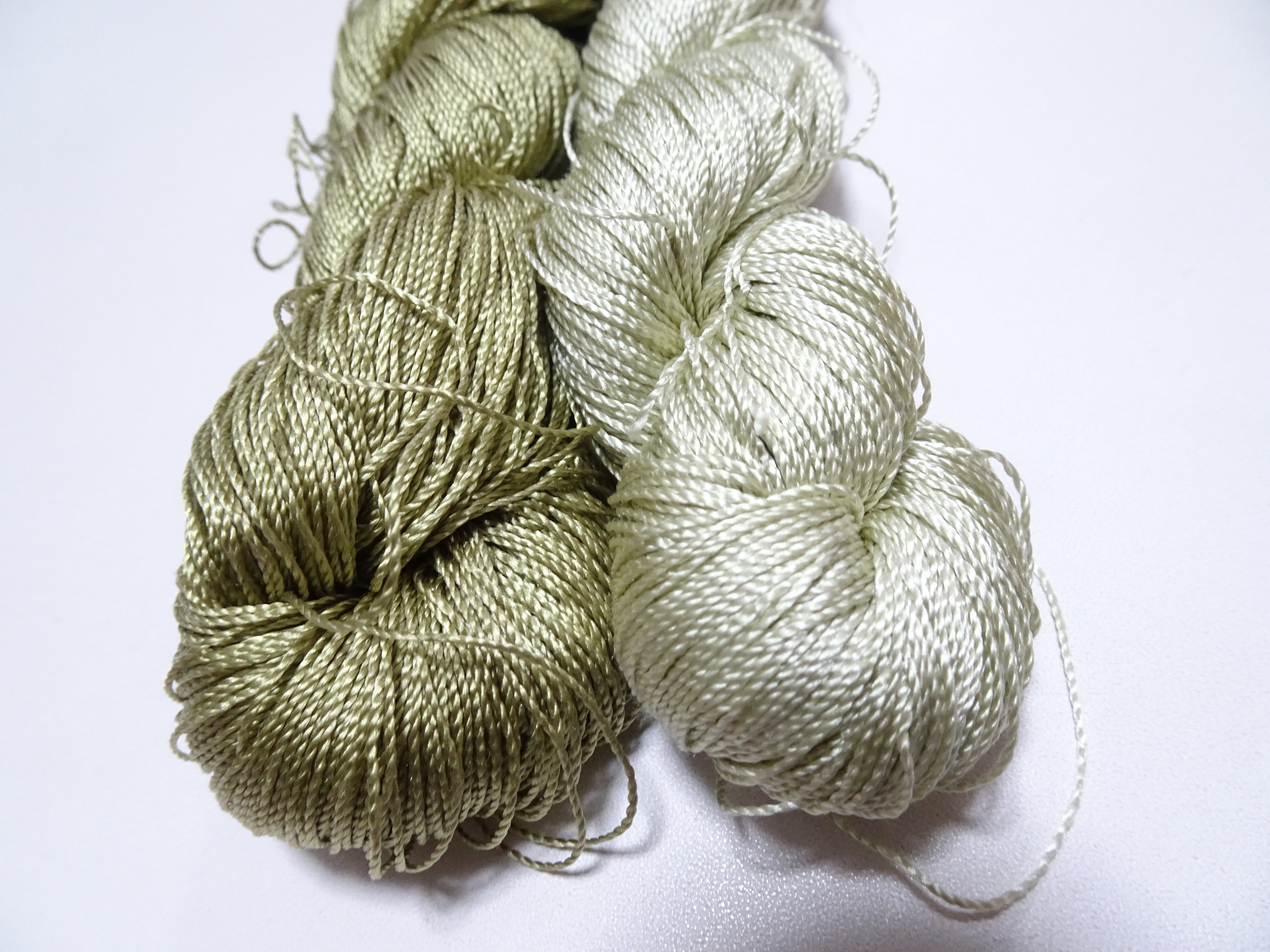 Japanese Vintage Strong Twisted Silk 2sets Thread Embroidery & Weaving 15084