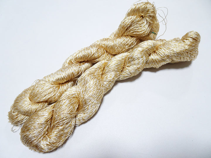 Japanese Vintage High Class Rare Silk Thread Mixture of Gold embroidery 15970