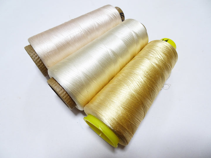 Special Price!! Japanese vintage silk thread 3sets Over 6000M embroidery 15241