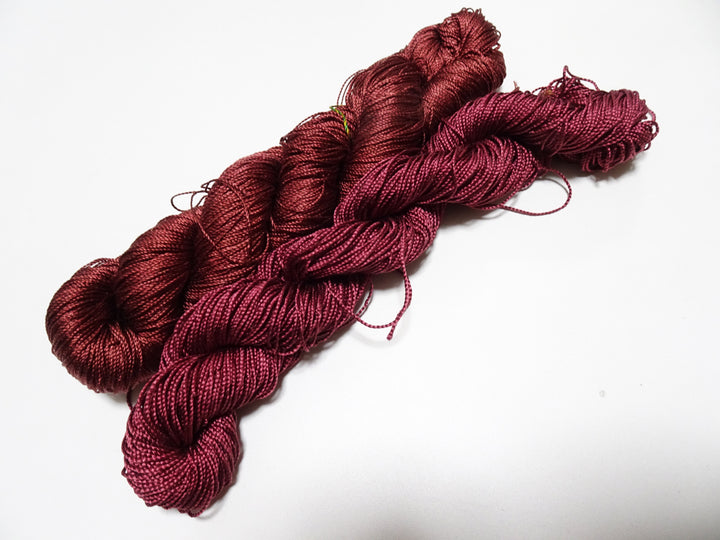 Japanese Vintage Strong Twisted Silk 2sets Thread Embroidery & Weaving 15085