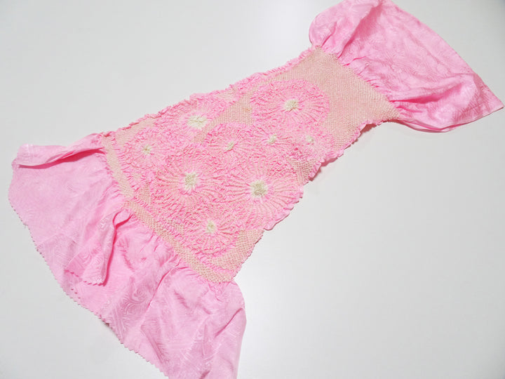 Japanese Kimono Silk Obi Age Shibori  18071