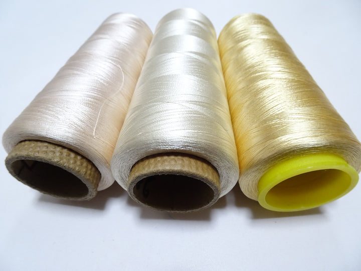 Special Price!! Japanese vintage silk thread 3sets Over 6000M embroidery 15241