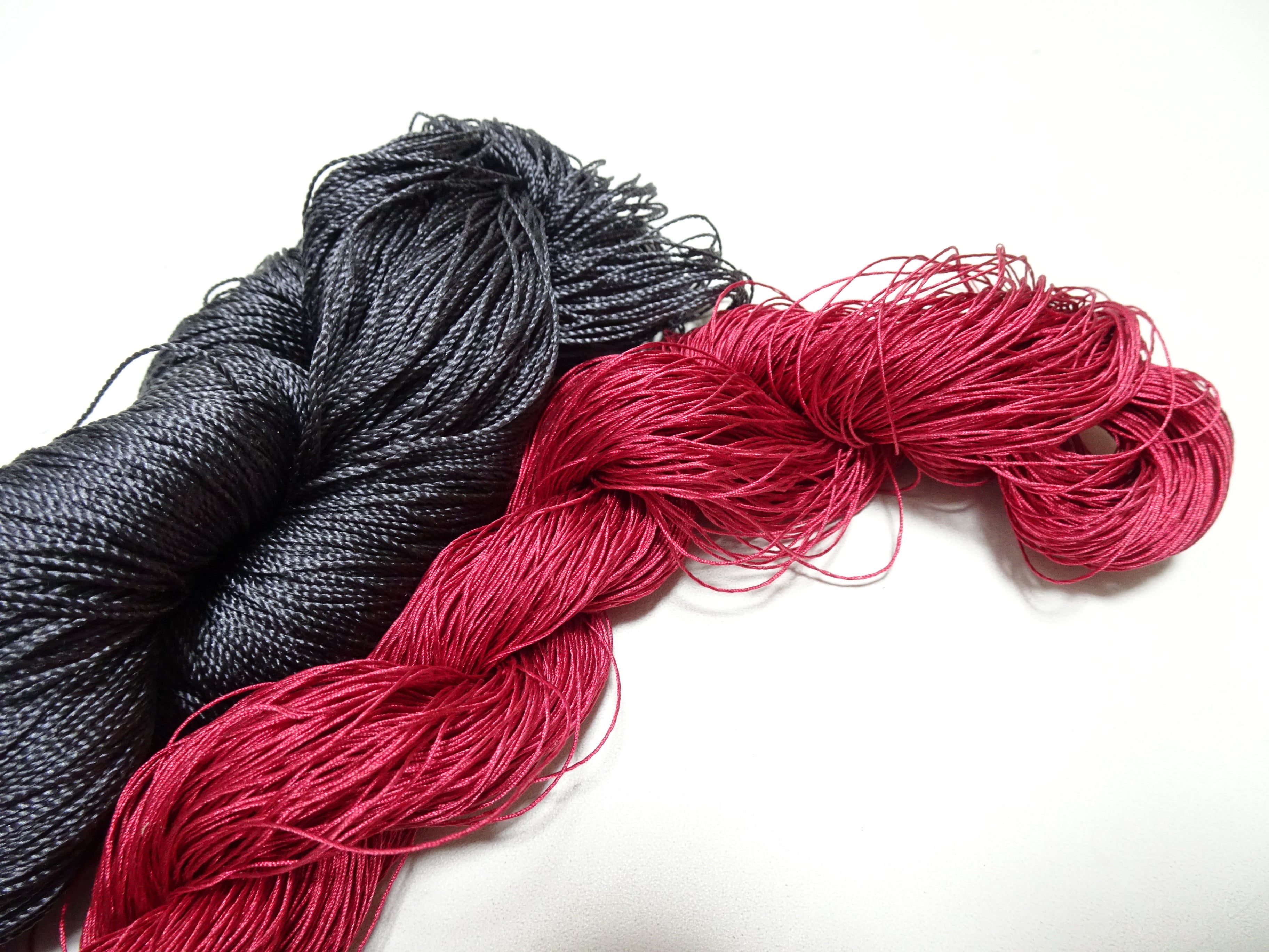 Japanese Vintage Strong Twisted Silk Thread 2sets Embroidery & Weaving 17587