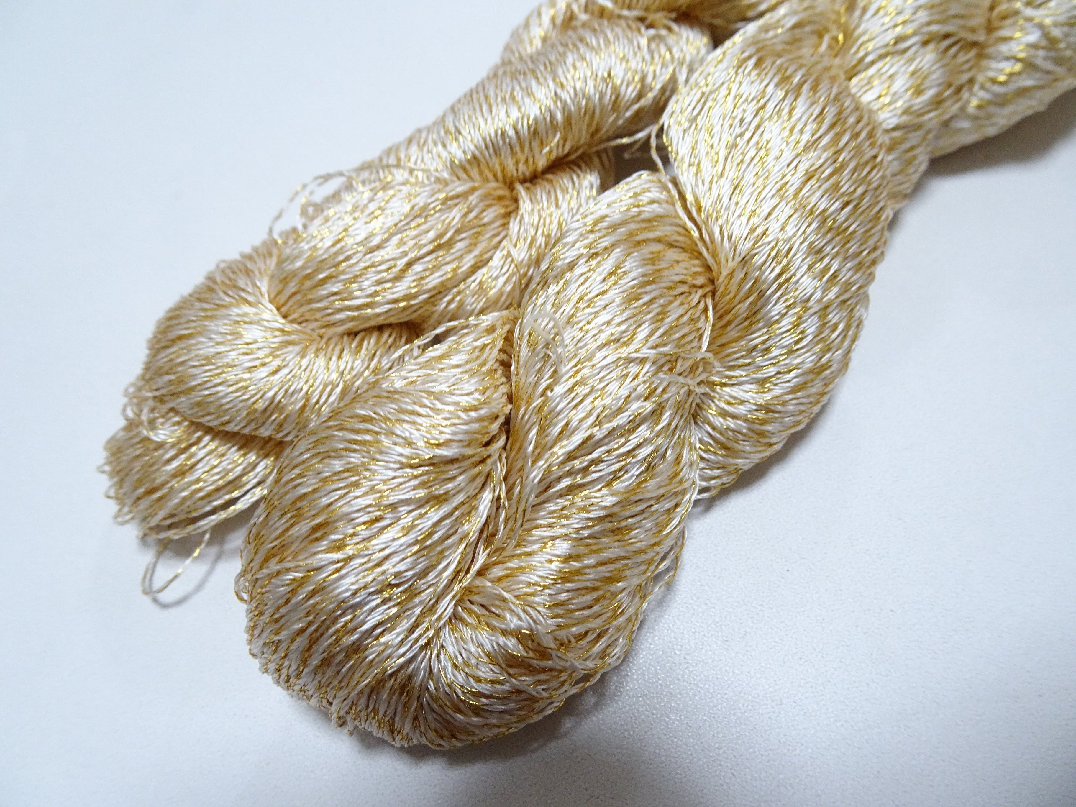 Japanese Vintage High Class Rare Silk Thread Mixture of Gold embroidery 15970