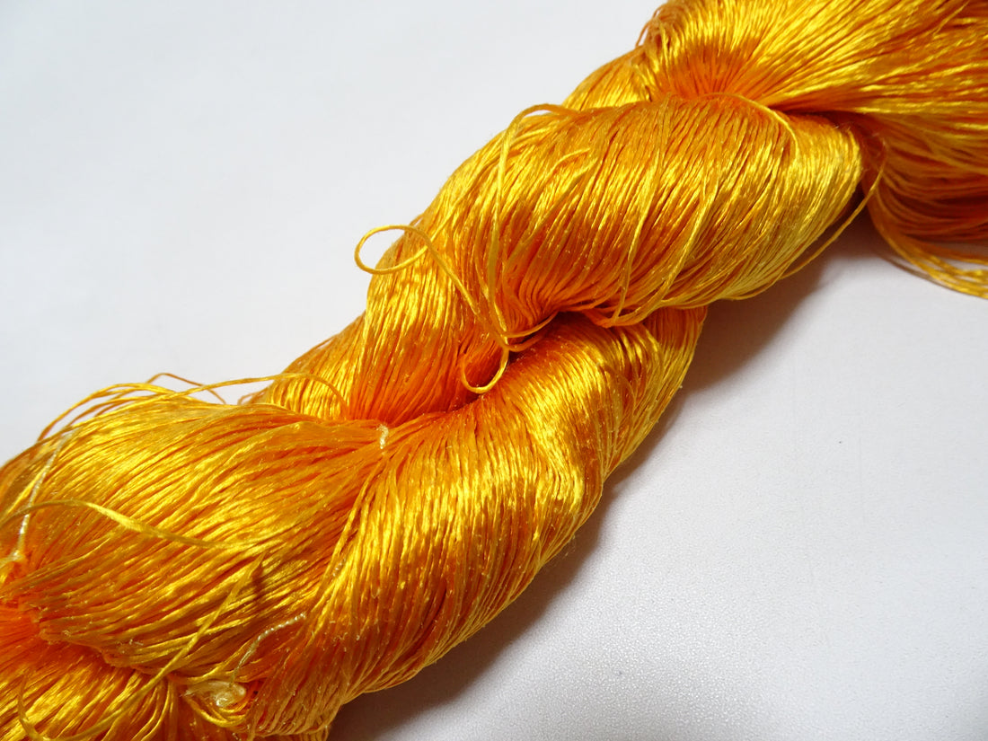 Japanese Vintage Twisted Silk Thread Embroidery 18356