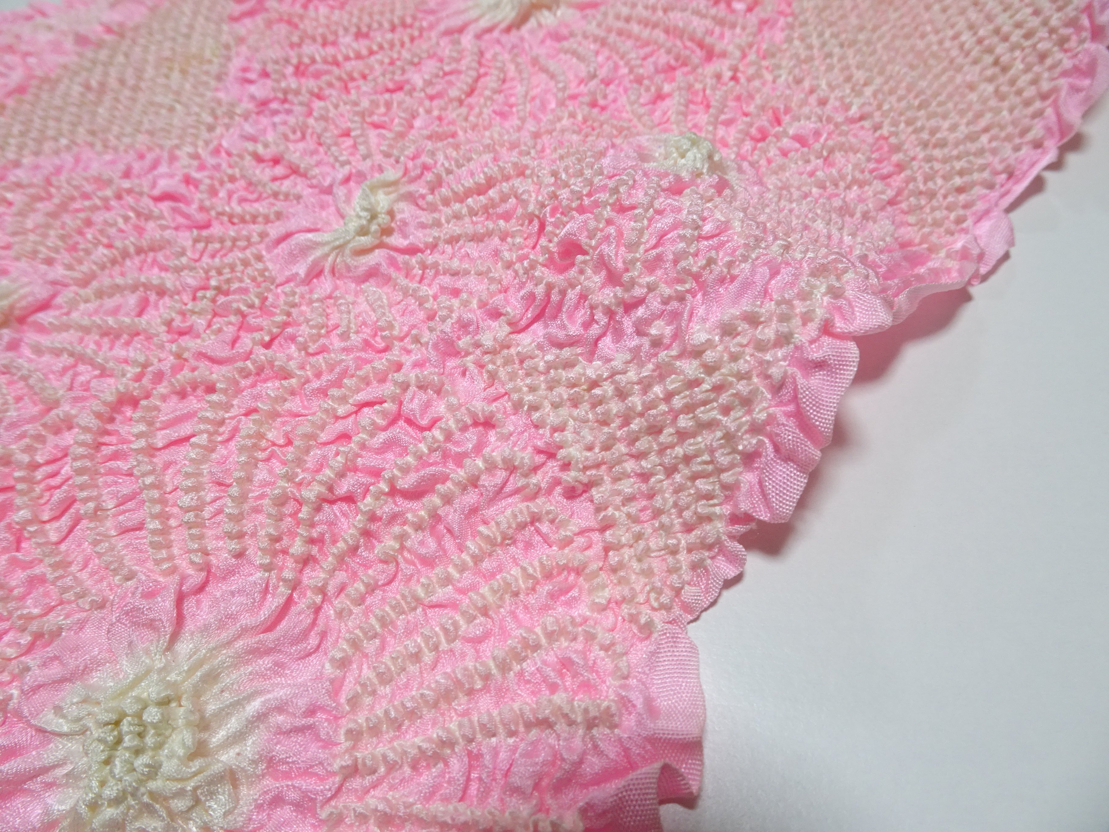 Japanese Kimono Silk Obi Age Shibori  18071