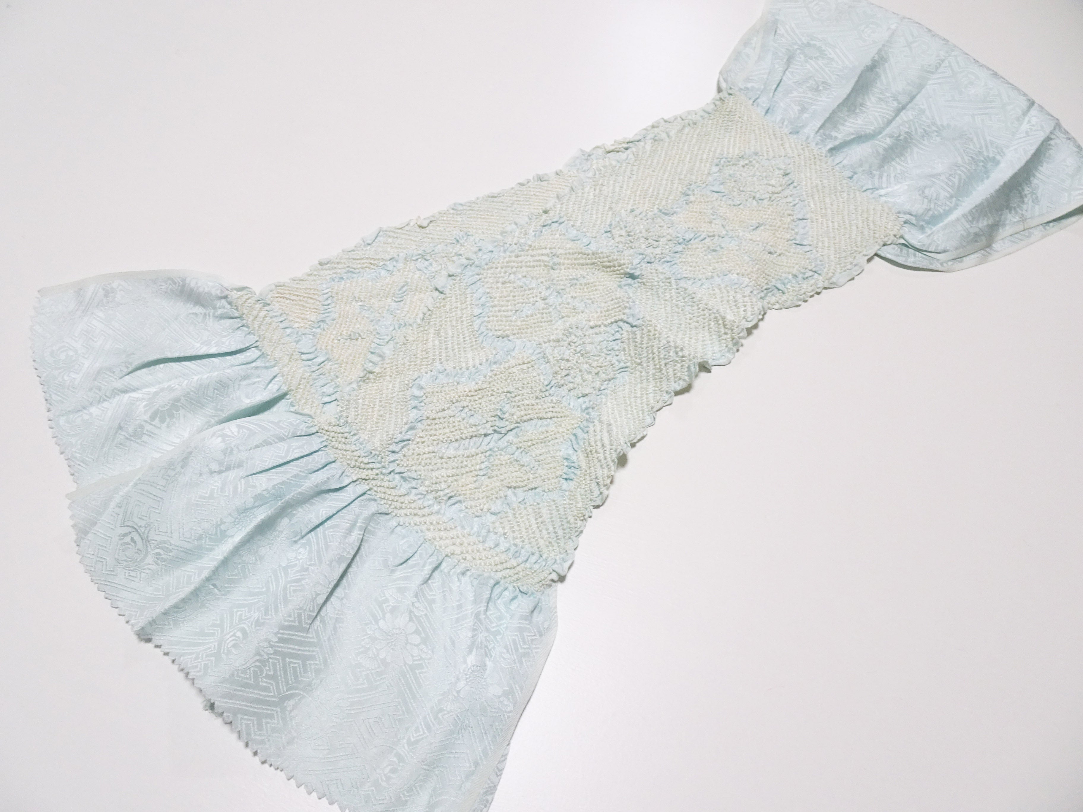 Japanese Kimono Silk Obi Age Shibori  18072