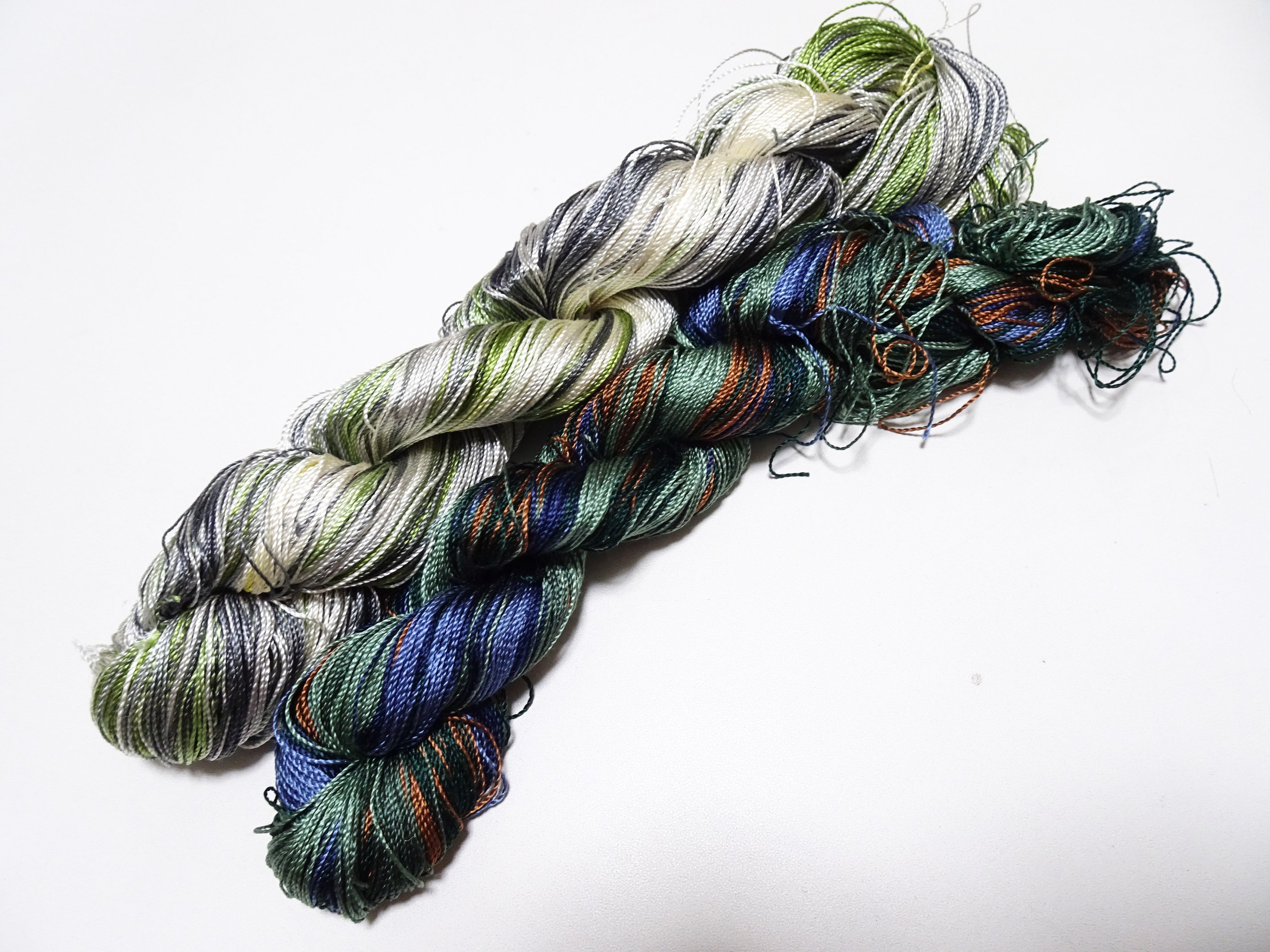 Japanese Vintage Strong Twisted Silk 2sets Thread Embroidery & Weaving 15086