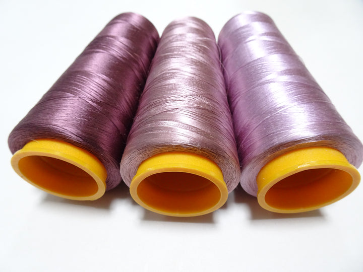 Special Price!! Japanese vintage silk thread 3sets Over 6000M embroidery 15242