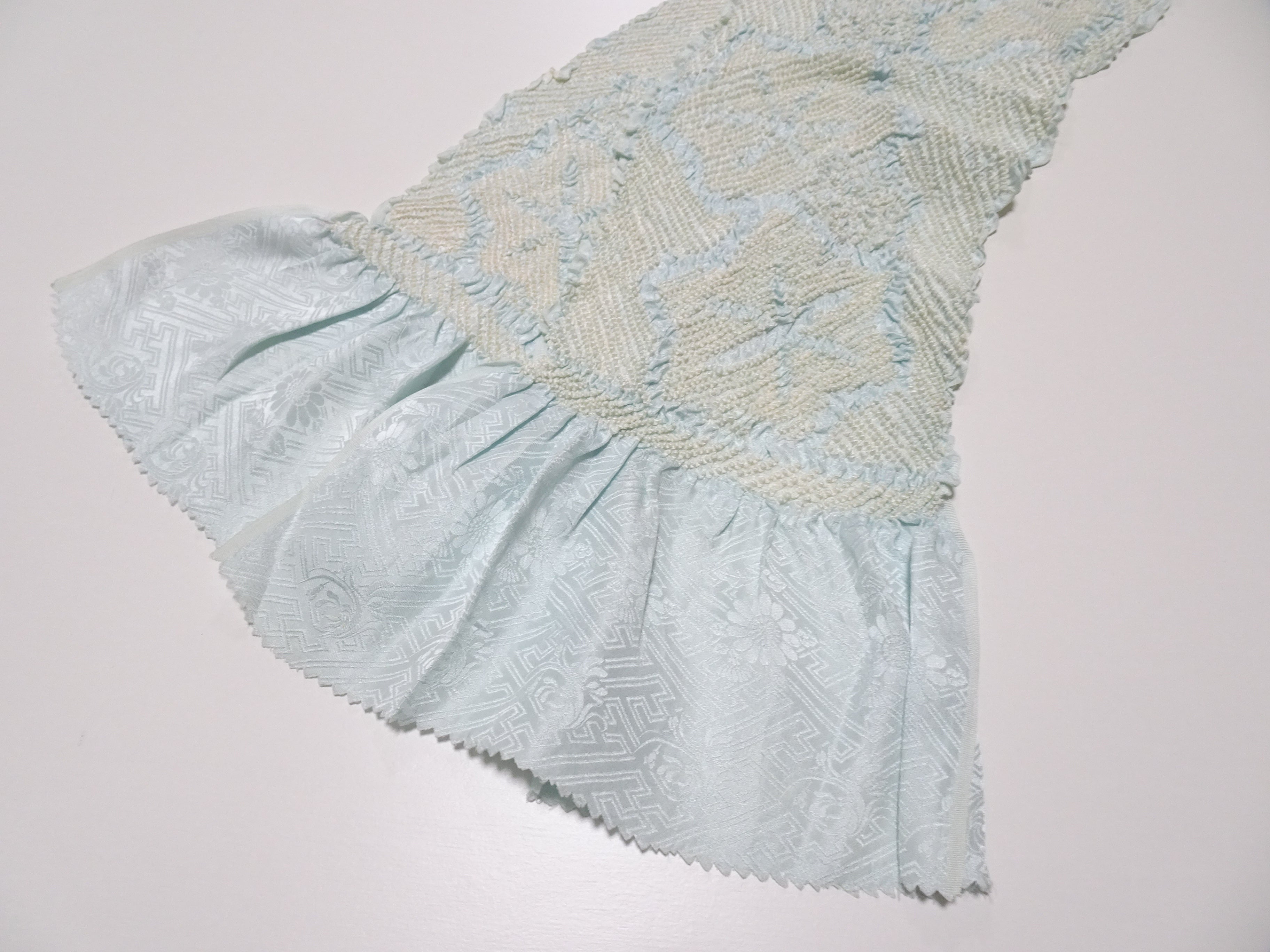 Japanese Kimono Silk Obi Age Shibori  18072