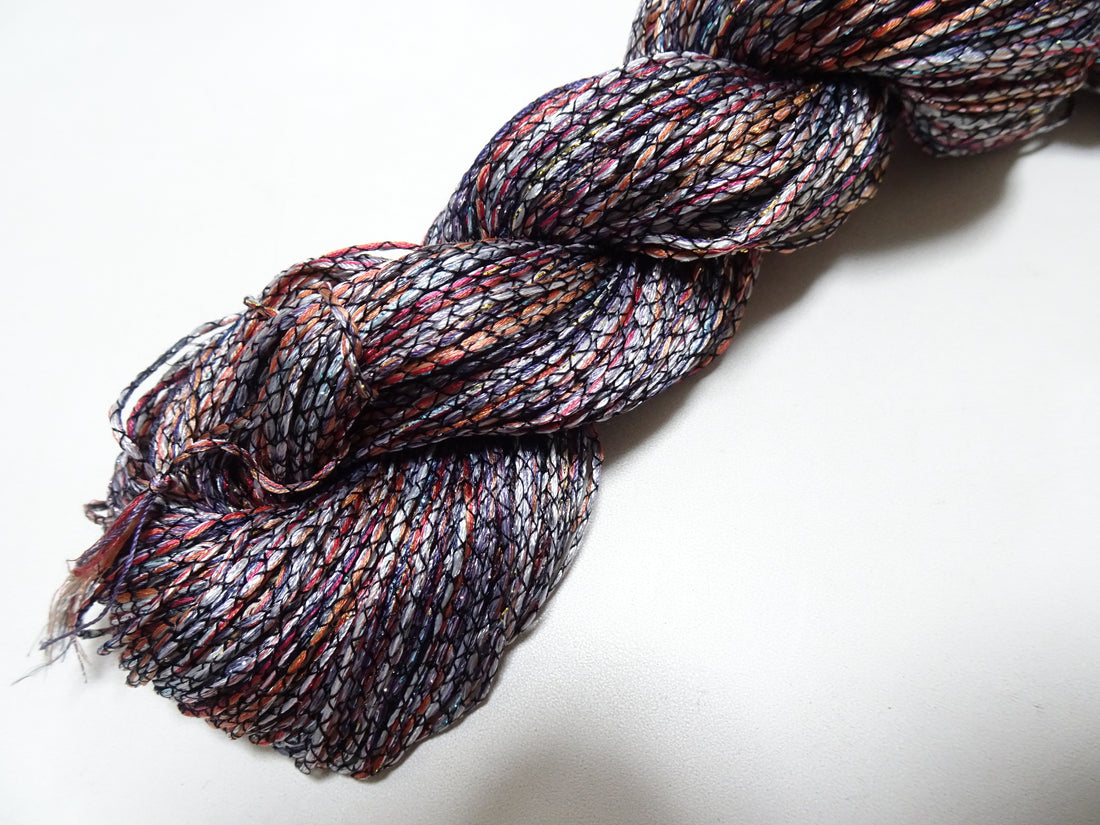 Japanese Tanaka Gen Silk – One-of-a-Kind Hand-Dyed Artistic Silk Thread, Rare Japanese Artisan Yarn, Limited Stock 19159