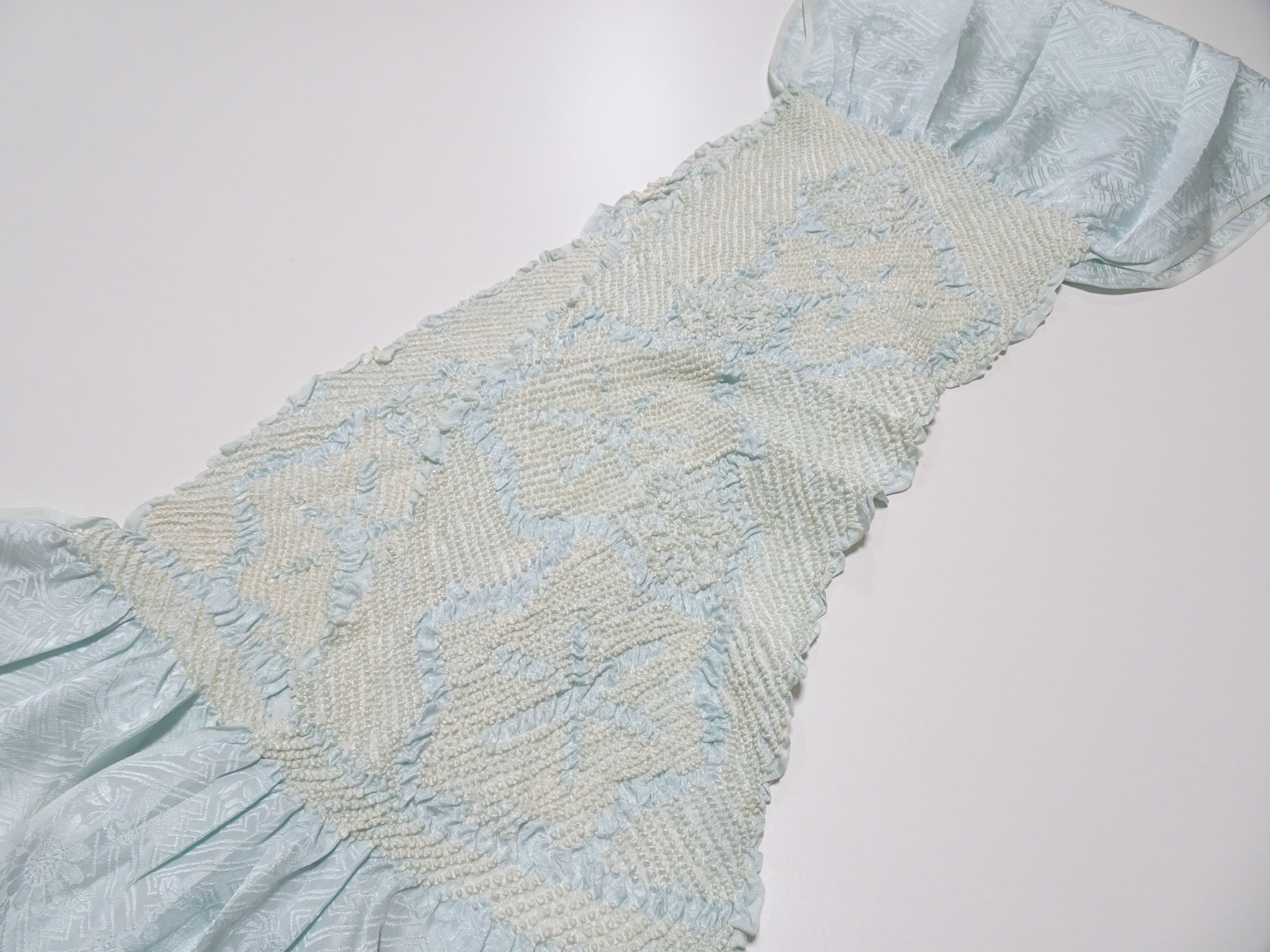 Japanese Kimono Silk Obi Age Shibori  18072