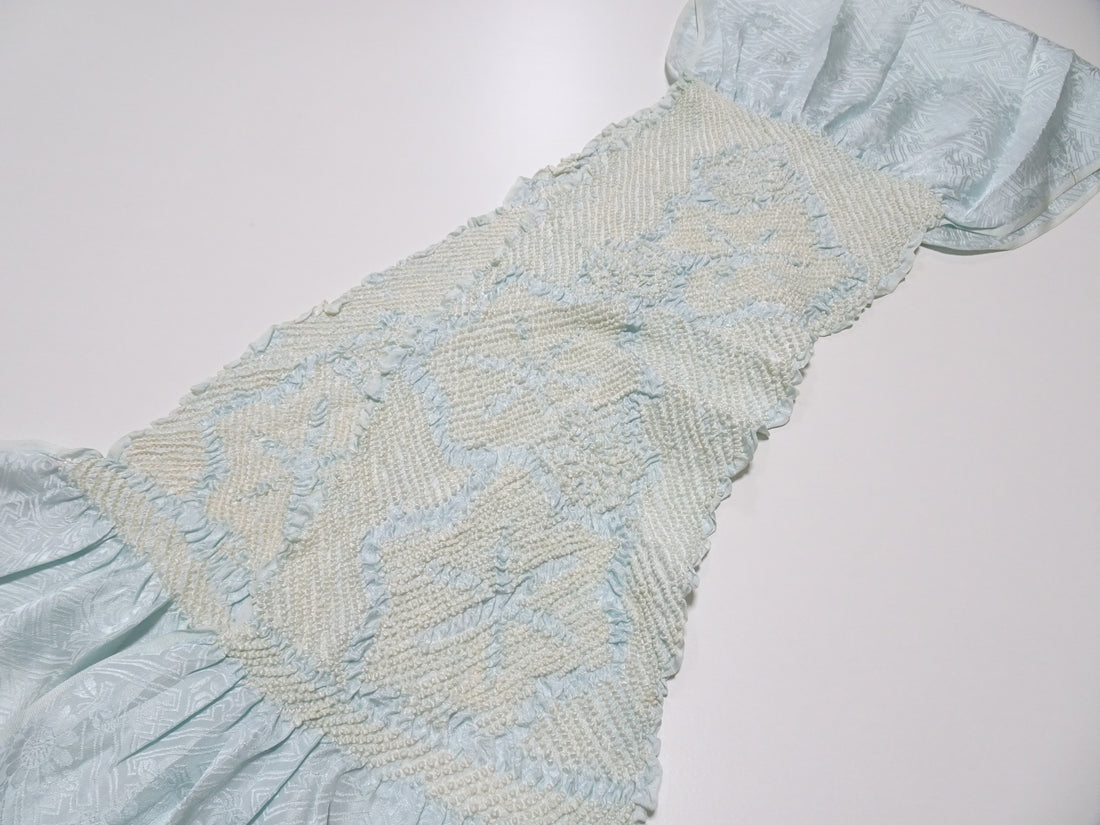 Japanese Kimono Silk Obi Age Shibori  18072