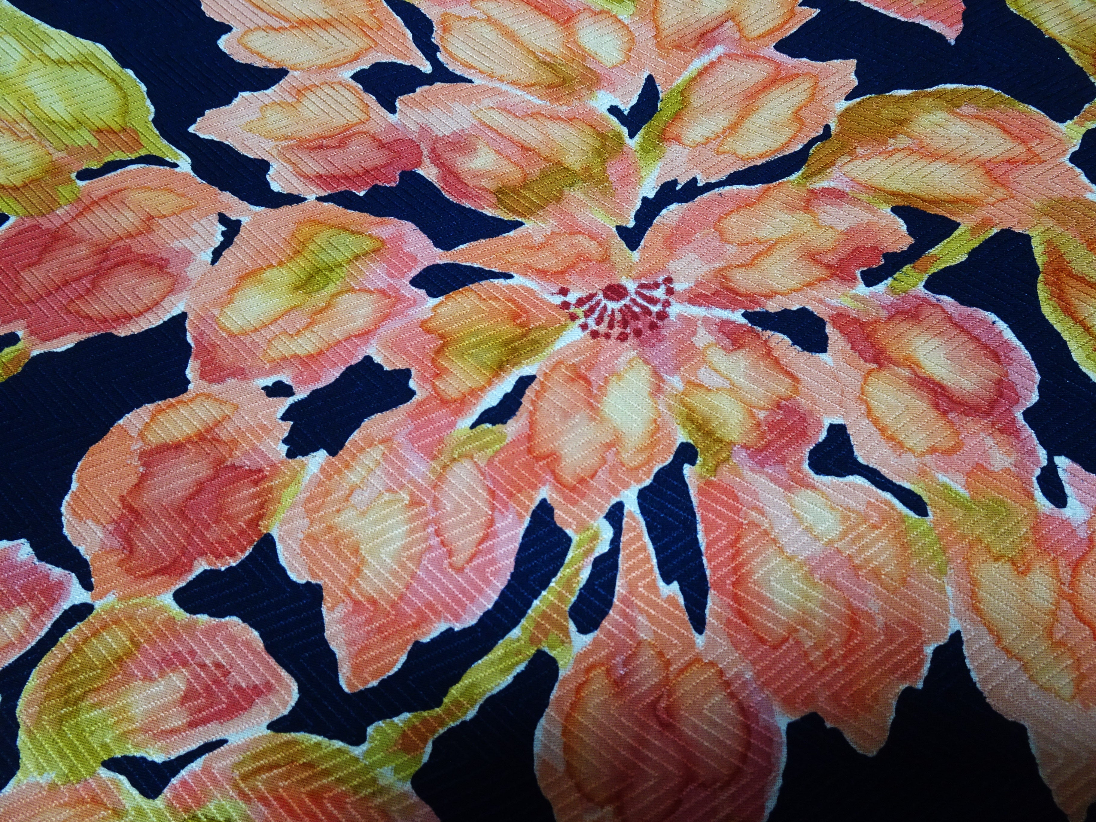 Japanese Silk Bolts  Dyed  Flower pattern 17498