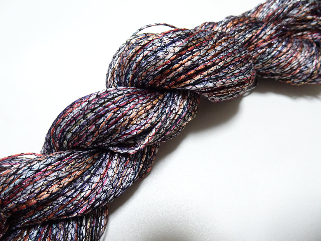 Japanese Tanaka Gen Silk – One-of-a-Kind Hand-Dyed Artistic Silk Thread, Rare Japanese Artisan Yarn, Limited Stock 19159