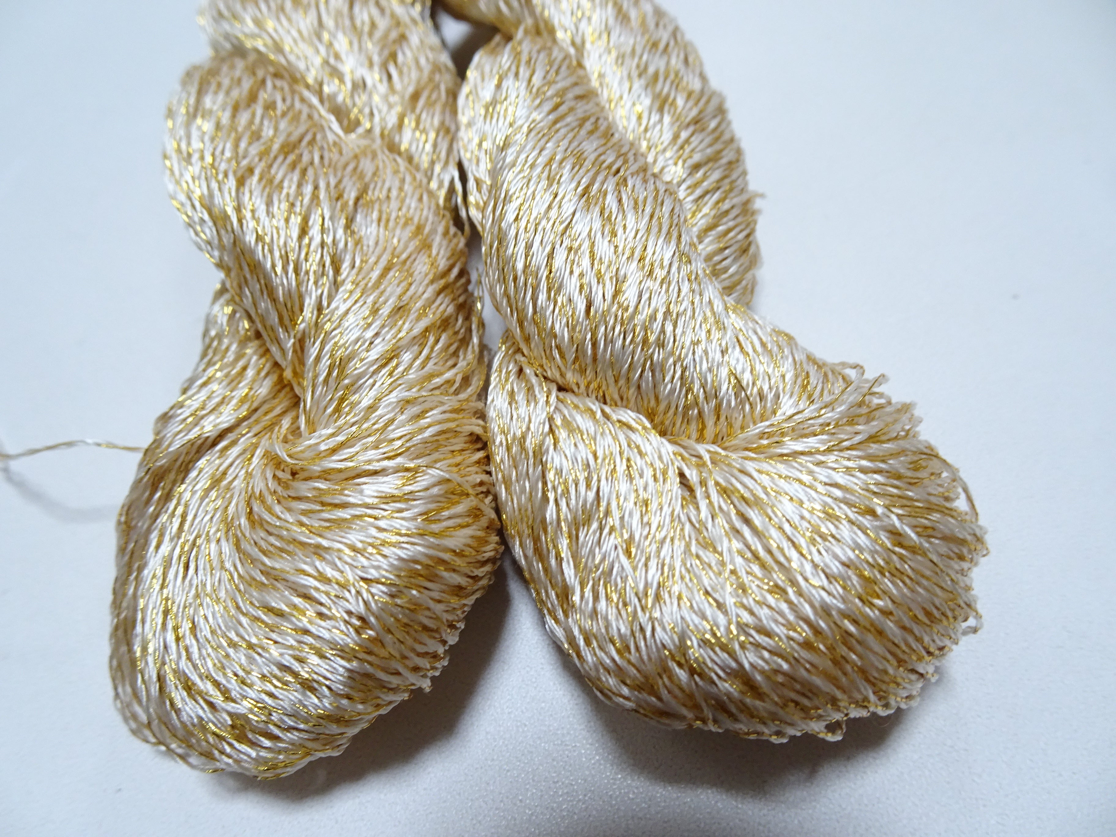 Japanese Vintage High Class Rare Silk Thread Mixture of Gold embroidery 15971