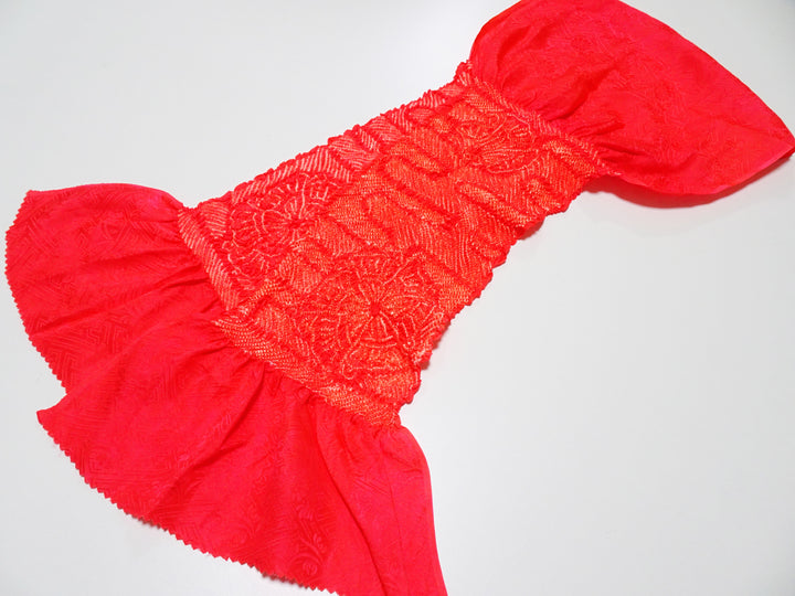 Japanese Kimono Silk Obi Age Shibori  18073