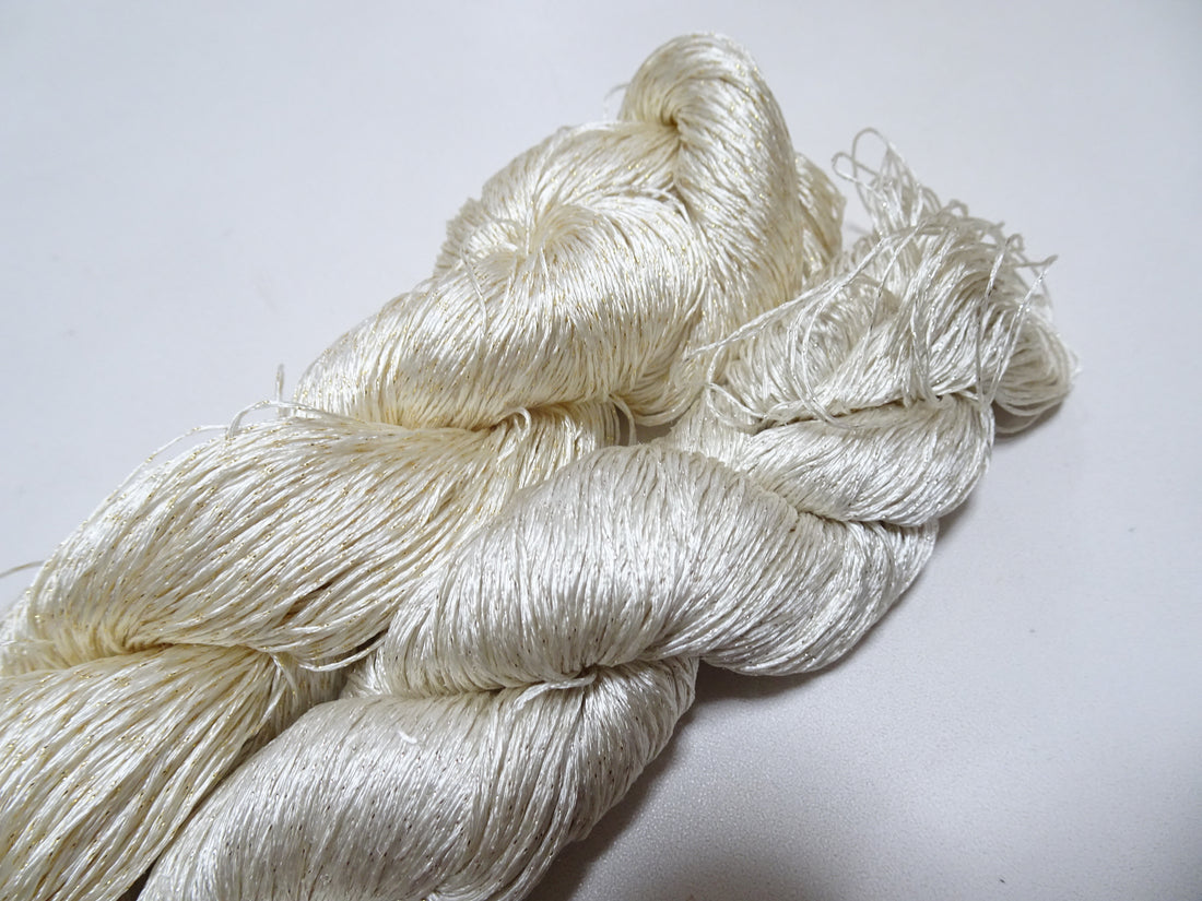 Japanese Vintage High Class Rare Silk Thread Mixture of Gold embroidery 15972