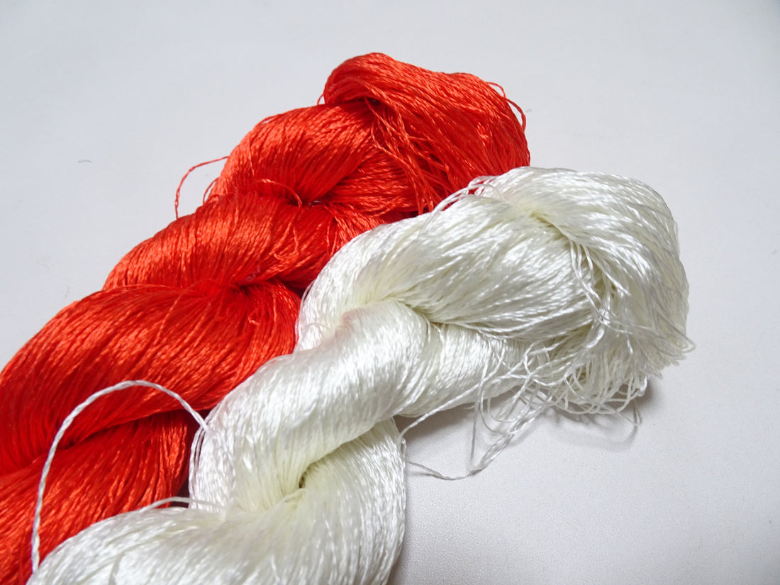 Japanese Vintage Twisted Silk Thread 2sets Embroidery 16864