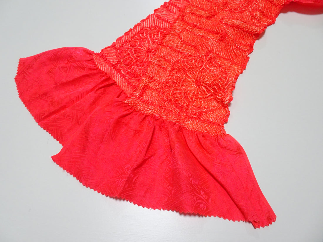 Japanese Kimono Silk Obi Age Shibori  18073