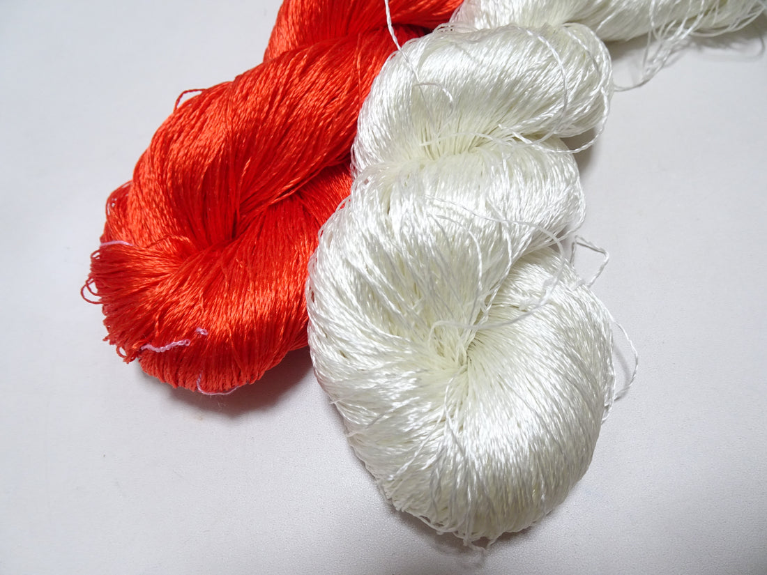 Japanese Vintage Twisted Silk Thread 2sets Embroidery 16864