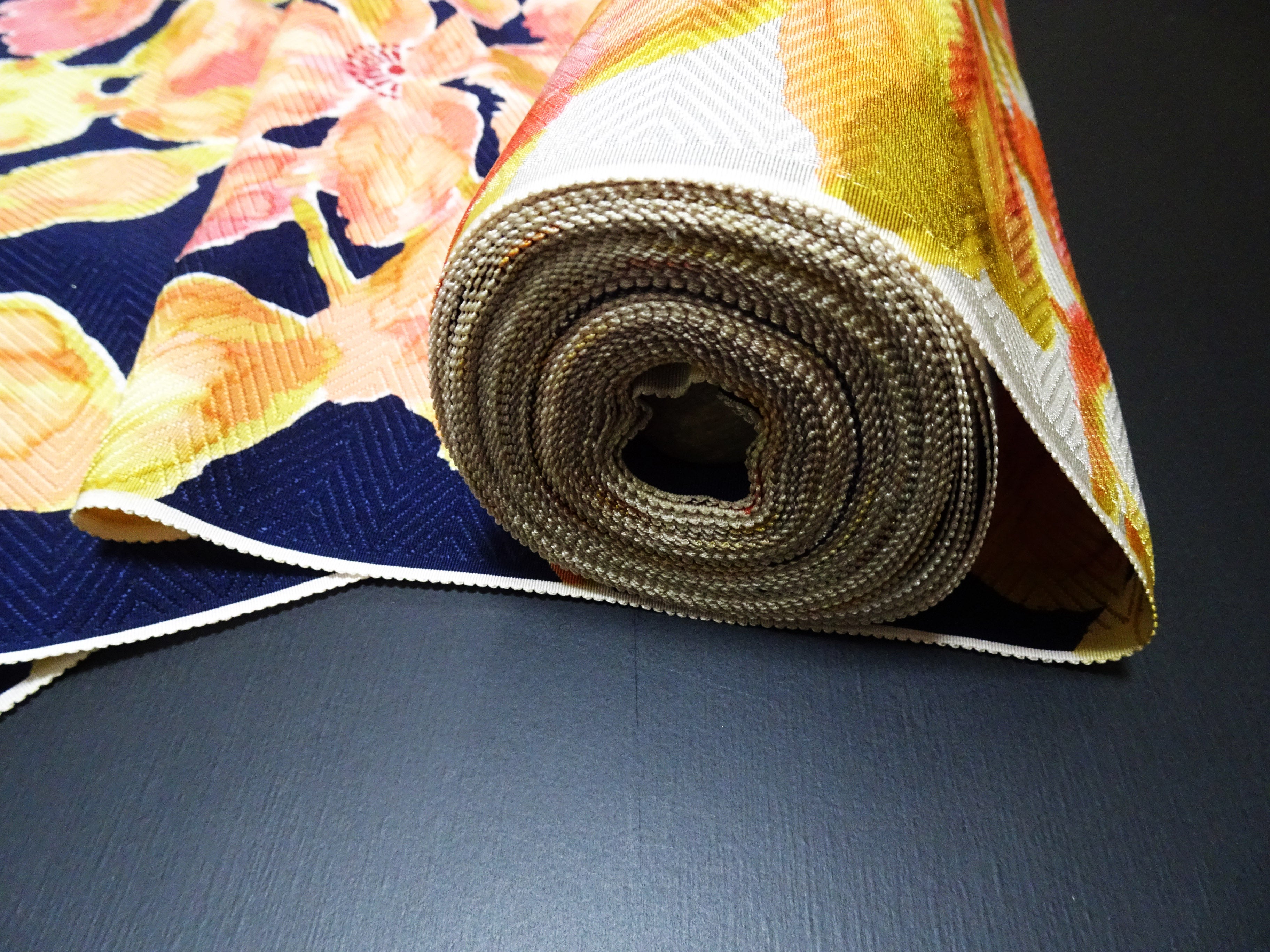 Japanese Silk Bolts  Dyed  Flower pattern 17498