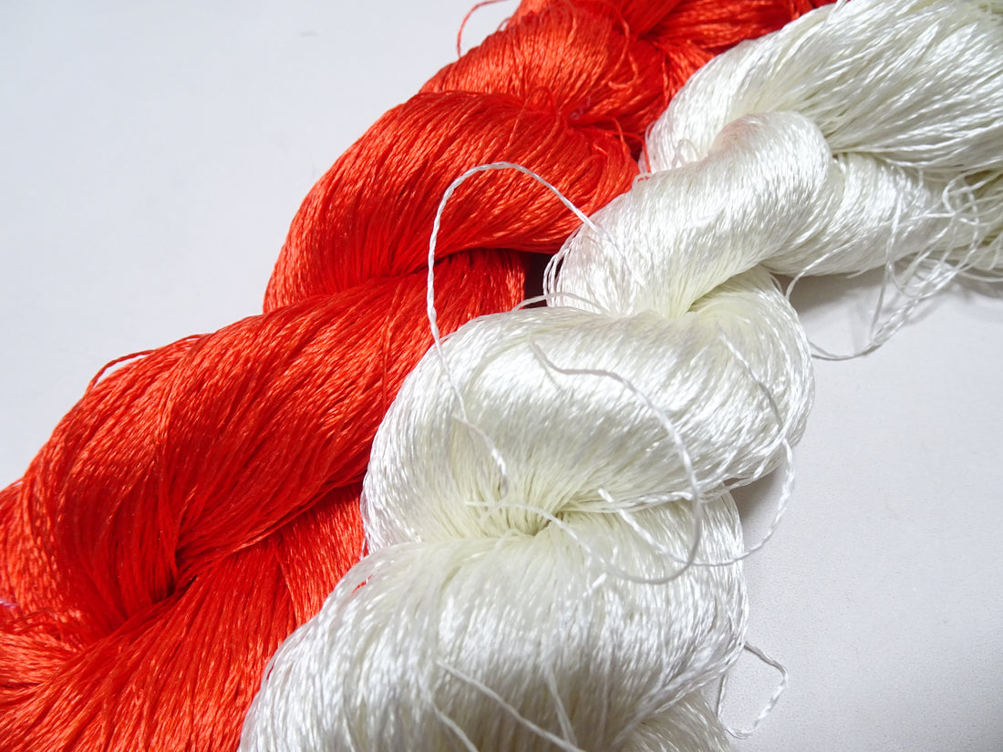 Japanese Vintage Twisted Silk Thread 2sets Embroidery 16864