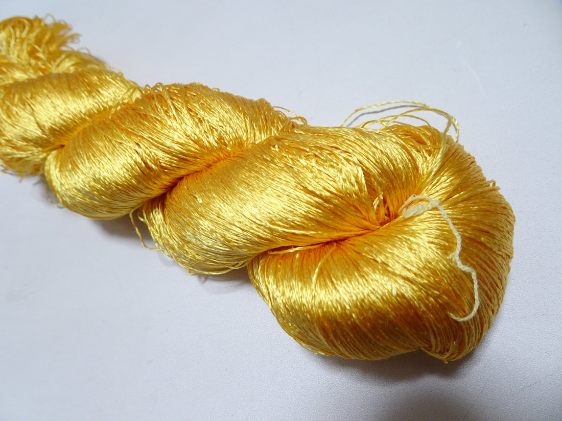 Japanese Vintage Twisted Silk Thread Embroidery 19467