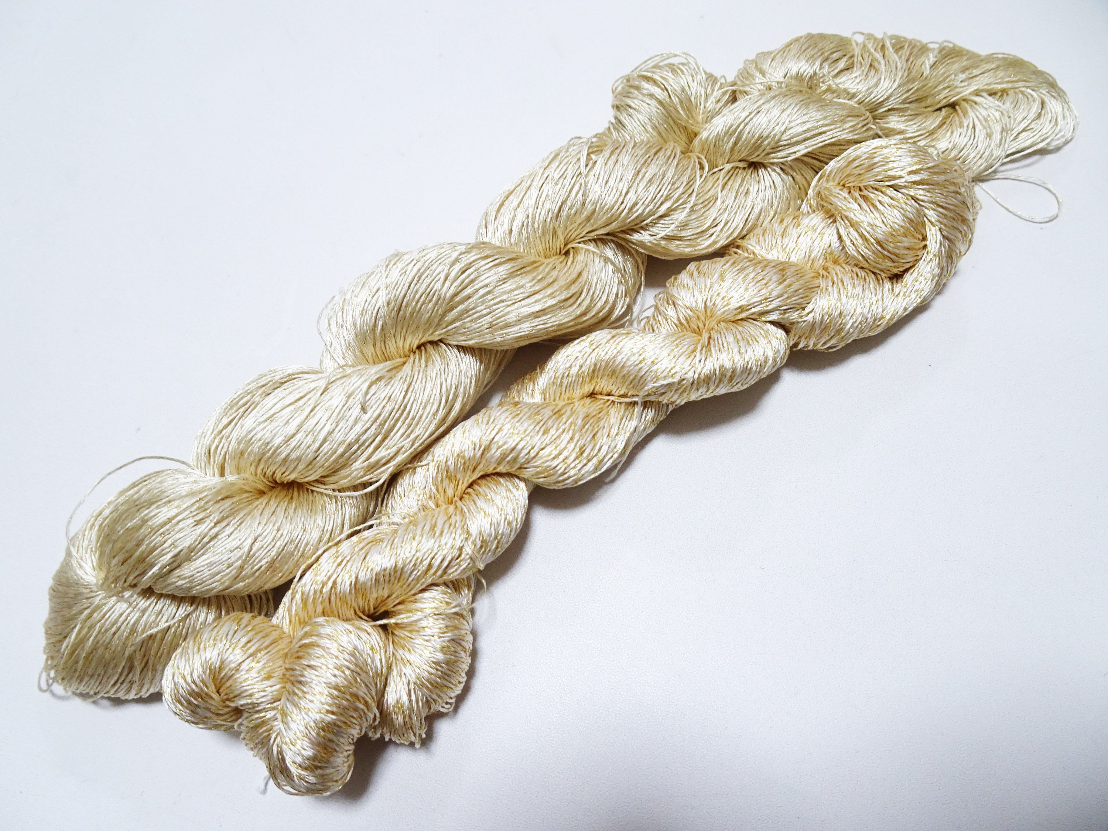 Japanese Vintage High Class Rare Silk Thread Mixture of Gold embroidery 15973