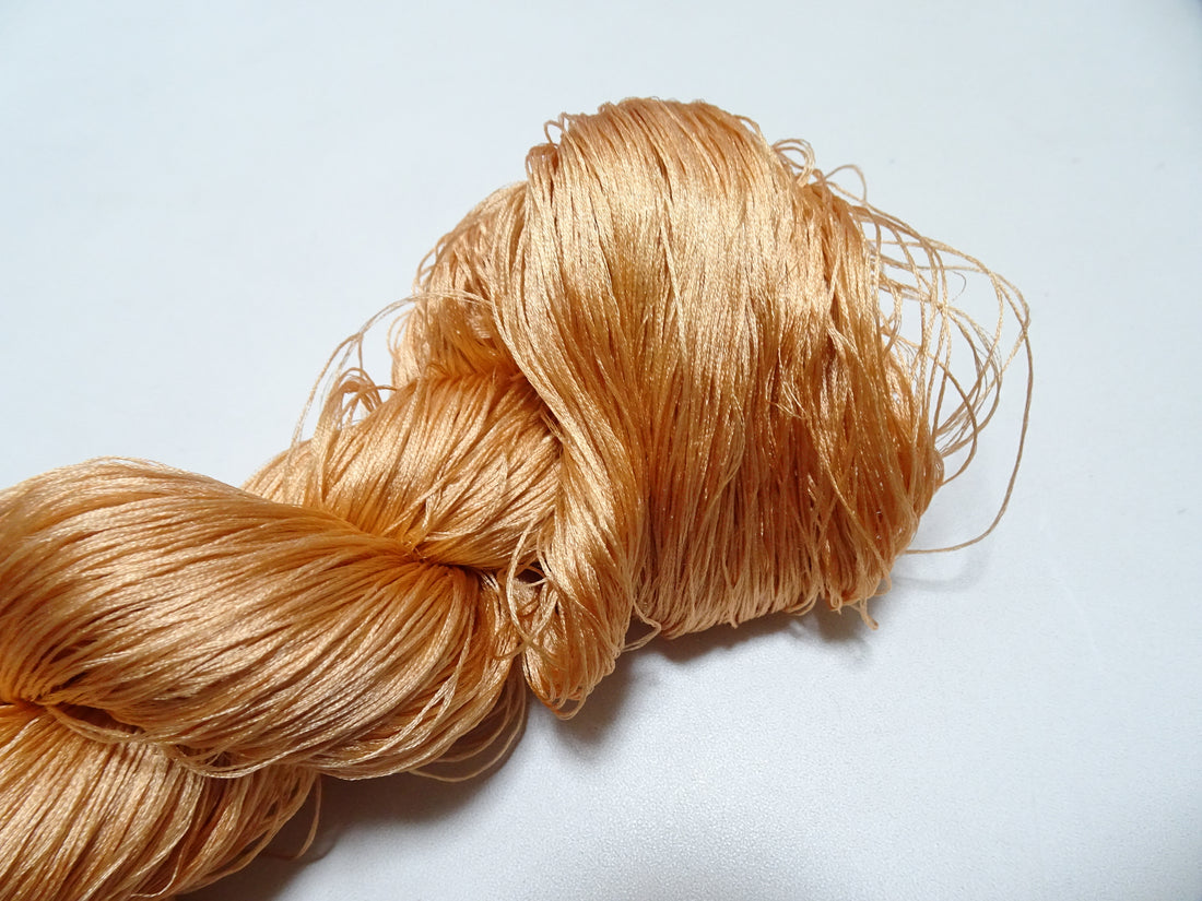 Japanese Vintage 6 Loose-Twist Silk Threads 19296