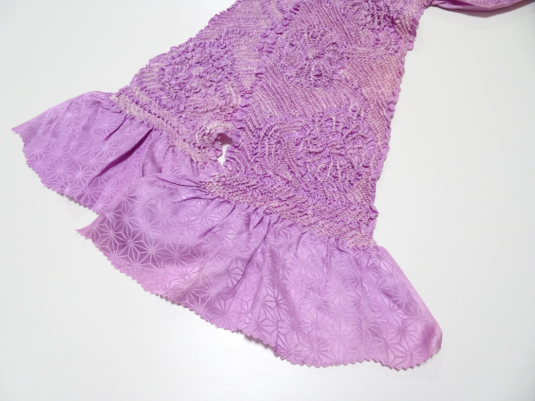 Japanese Kimono Silk Obi Age Shibori  18074