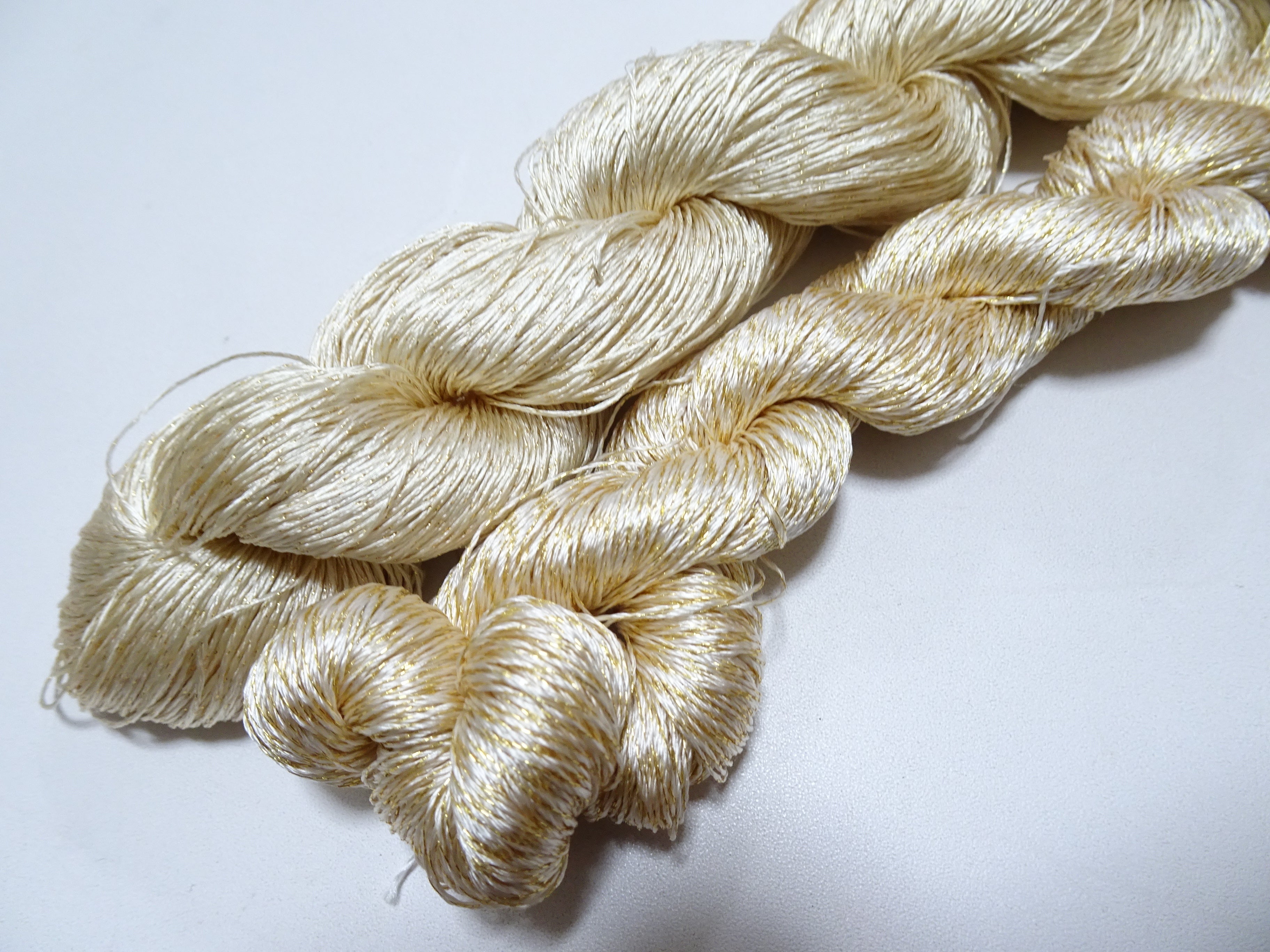 Japanese Vintage High Class Rare Silk Thread Mixture of Gold embroidery 15973