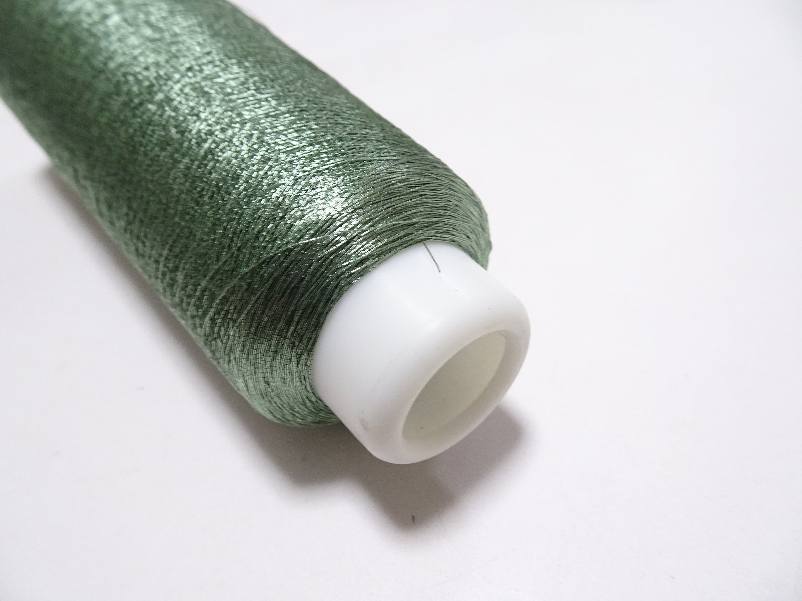 Japanese vintage rare Superb pure silver leaf thread color SA103 2000M ...