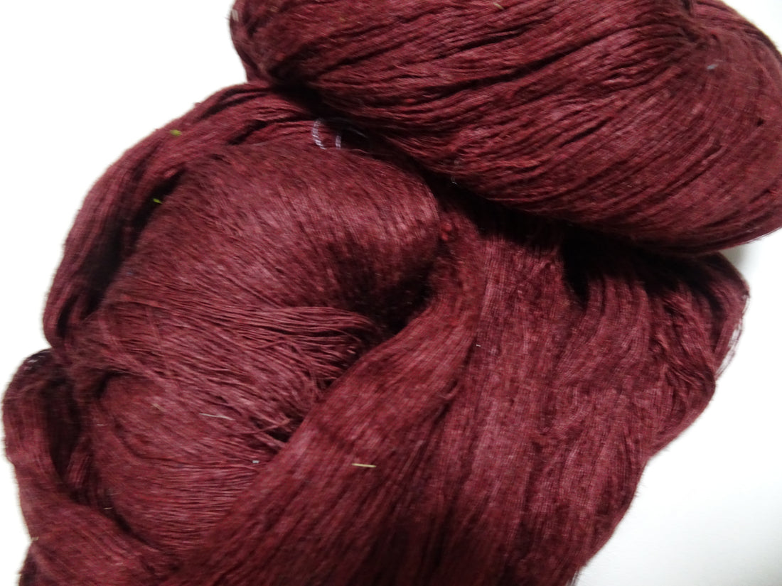 Japanese vintage Tsumugi silk thread Woven & embroidery 8625