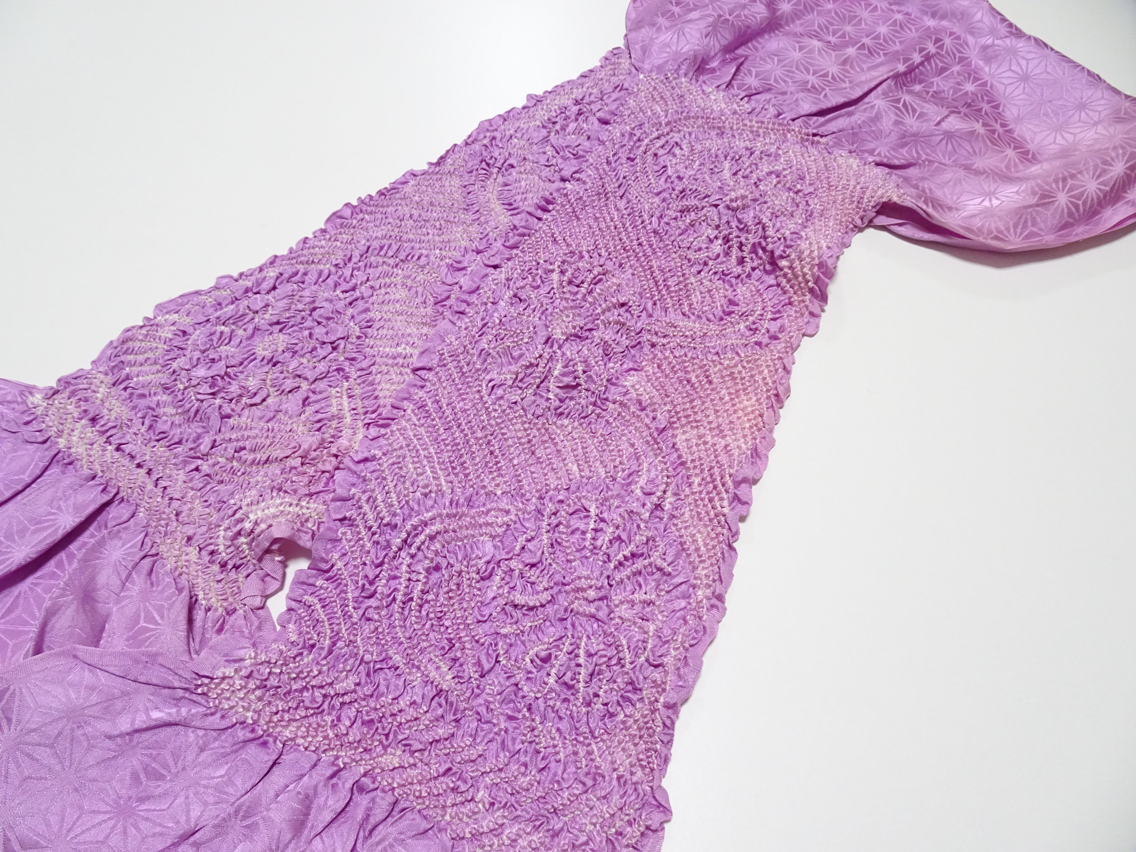Japanese Kimono Silk Obi Age Shibori  18074