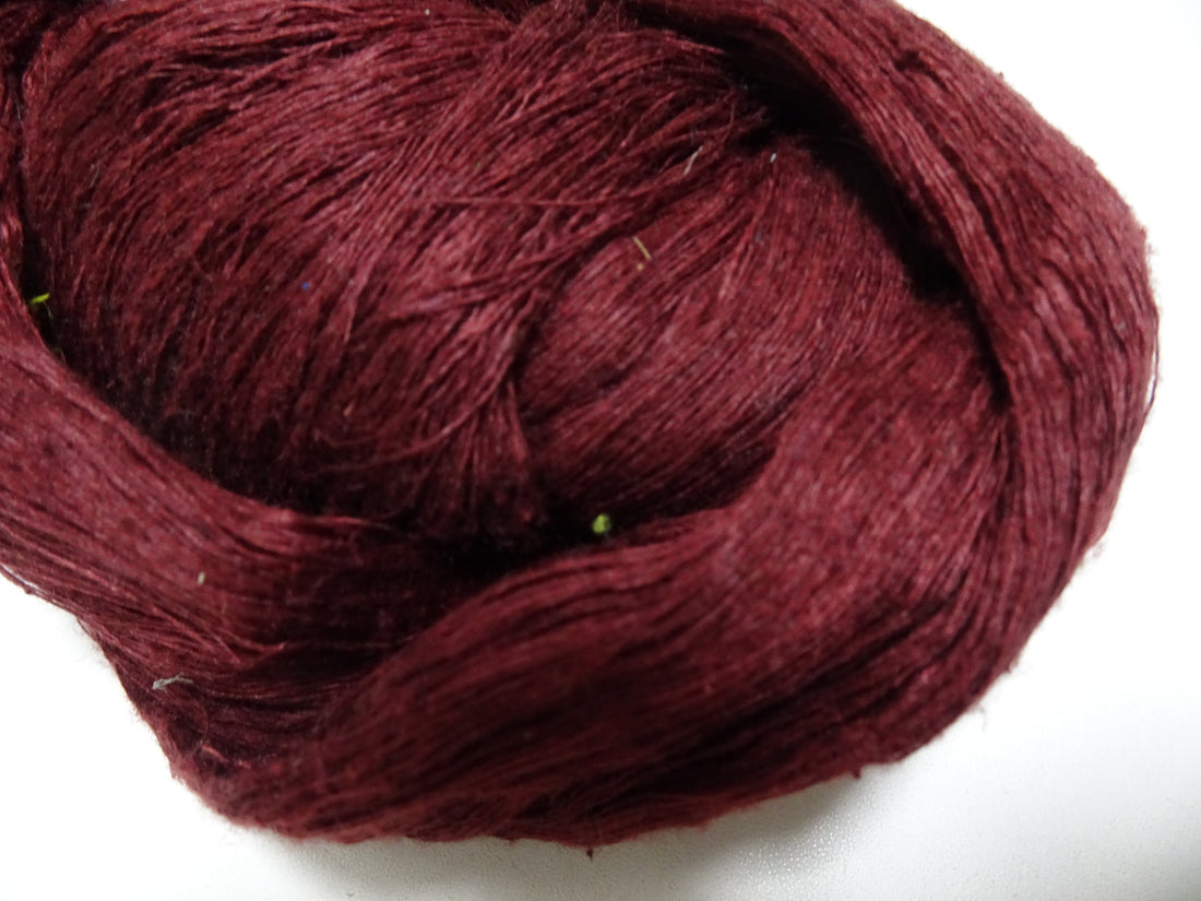 Japanese vintage Tsumugi silk thread Woven & embroidery 8625
