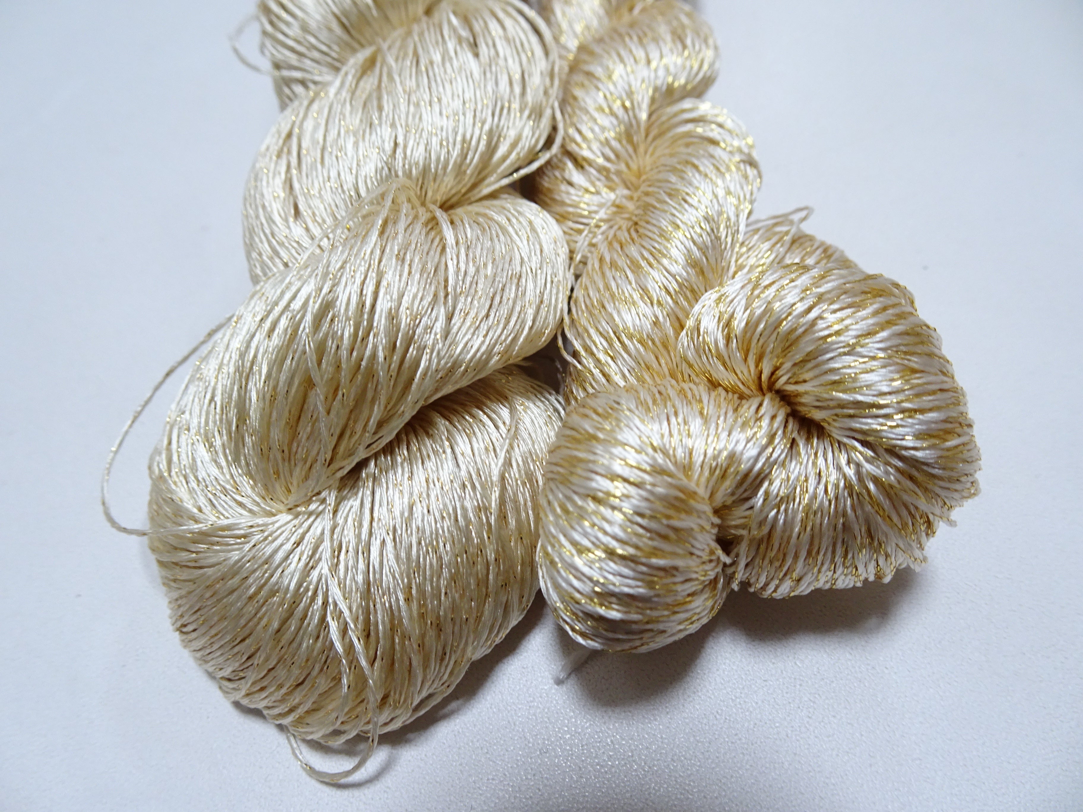 Japanese Vintage High Class Rare Silk Thread Mixture of Gold embroidery 15973