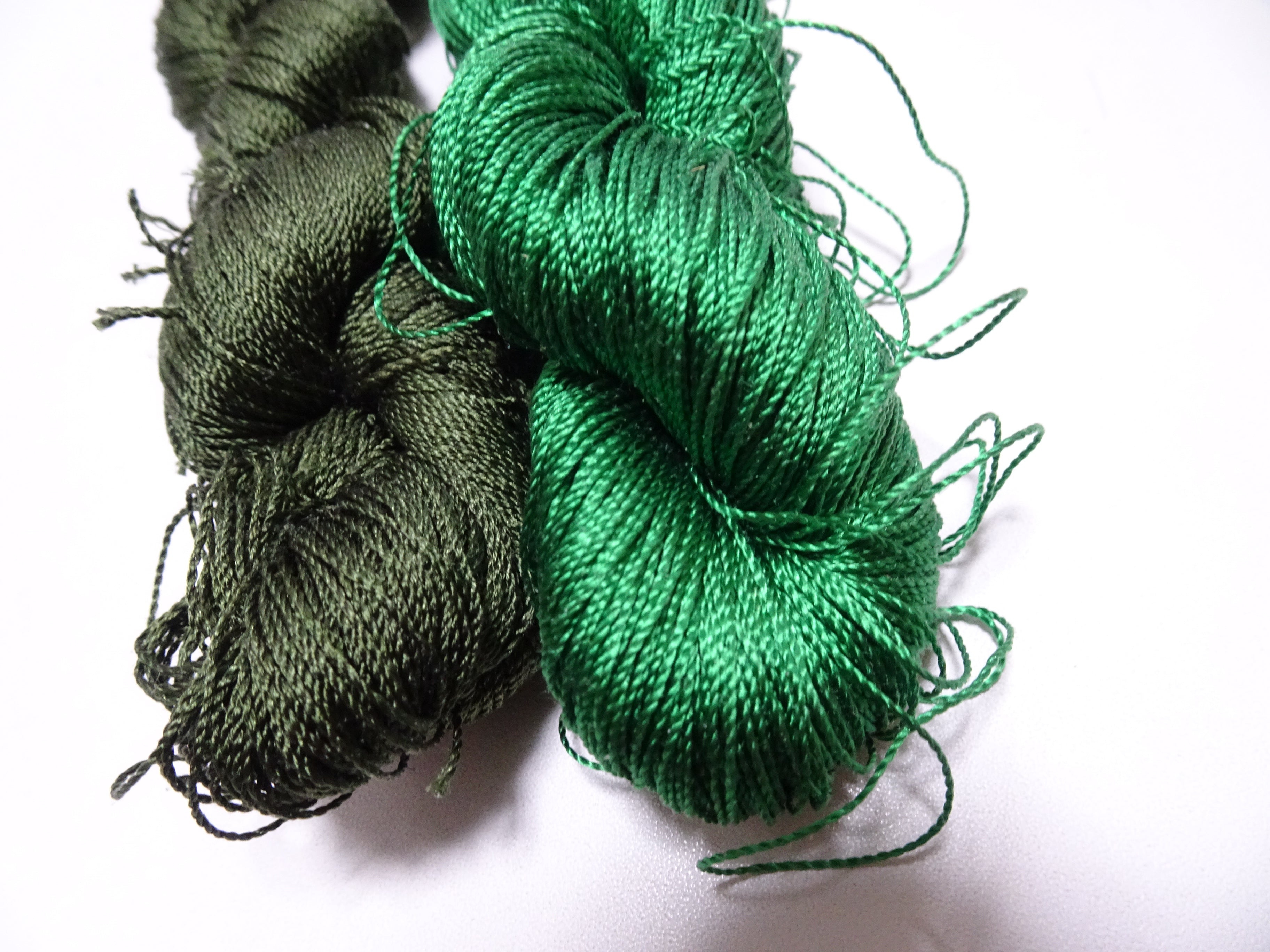 Japanese Vintage Strong Twisted Silk 2sets Thread Embroidery & Weaving 15088