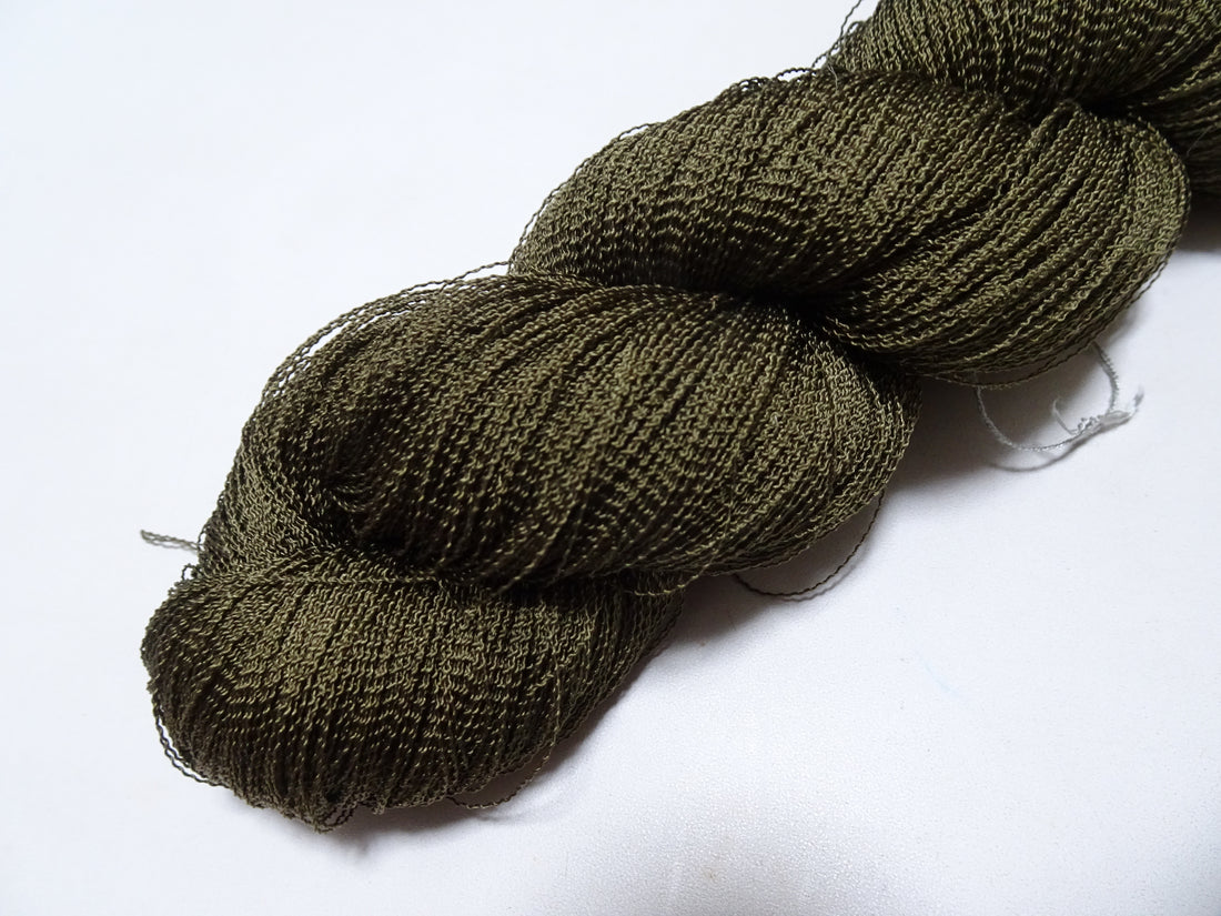 Japanese Vintage Kabe Silk Thread Embroidery & Weaving 16080