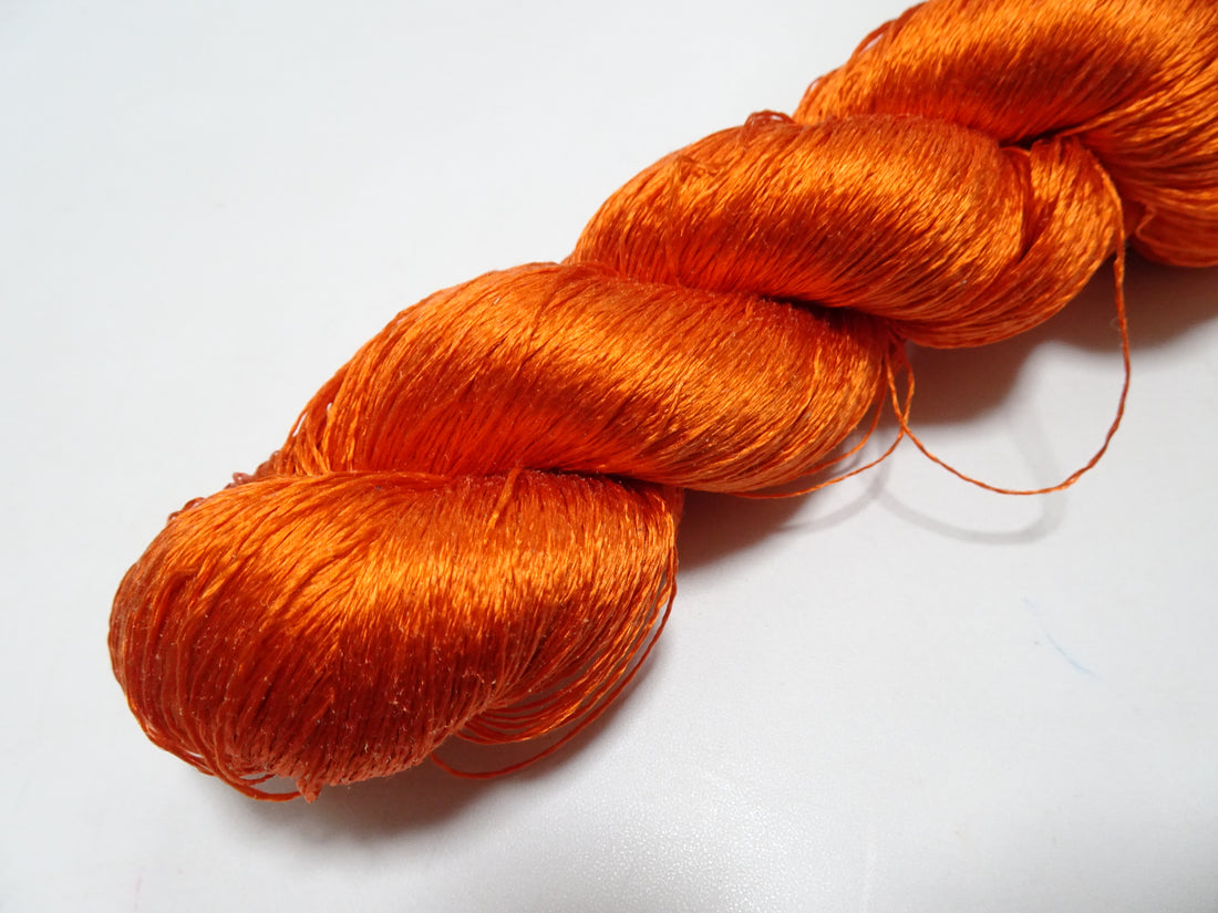 Japanese Vintage Twisted Silk Thread Embroidery 14586
