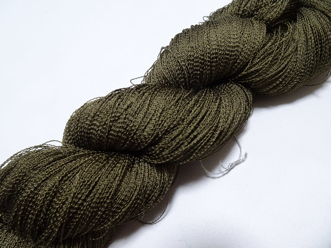 Japanese Vintage Kabe Silk Thread Embroidery & Weaving 16080