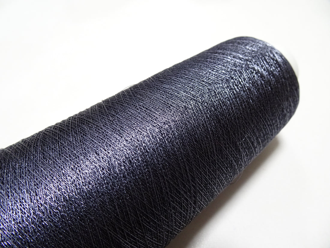 Japanese vintage rare Superb pure silver leaf thread color SA106 2000M ...