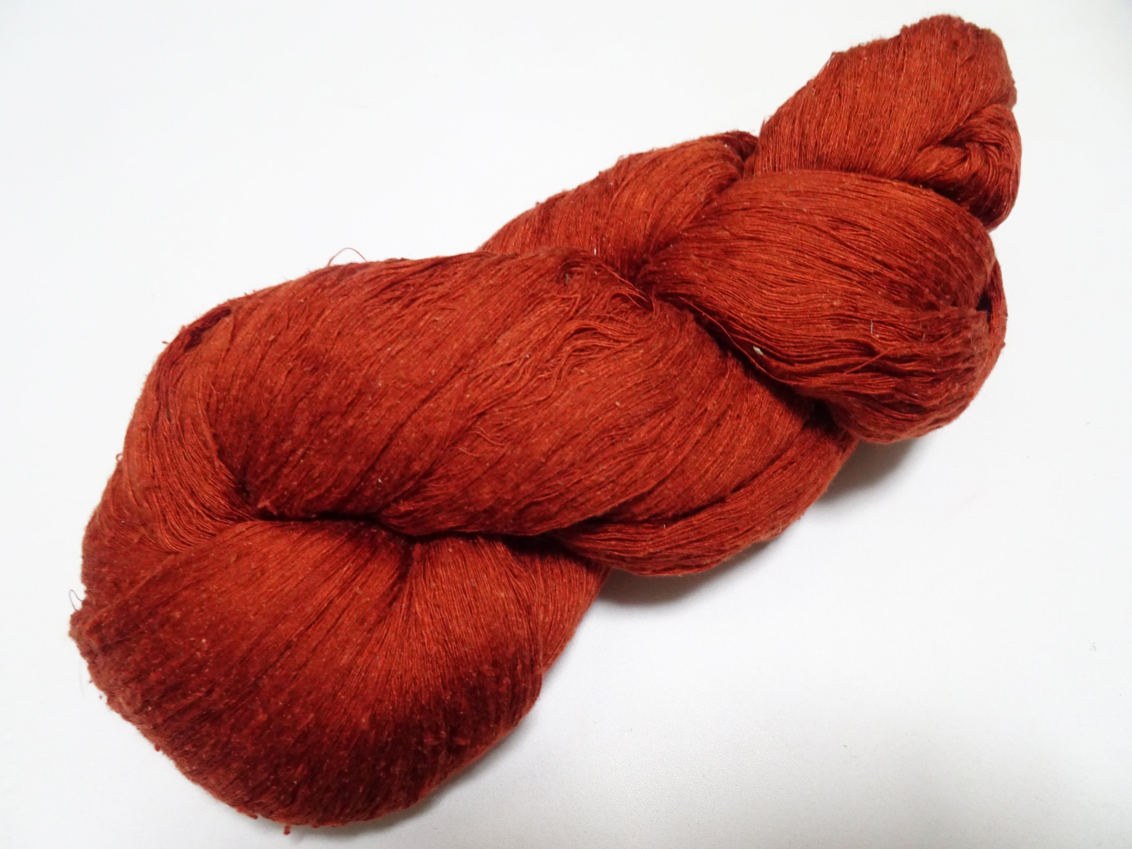 Japanese vintage Tsumugi silk thread Woven & embroidery 8627