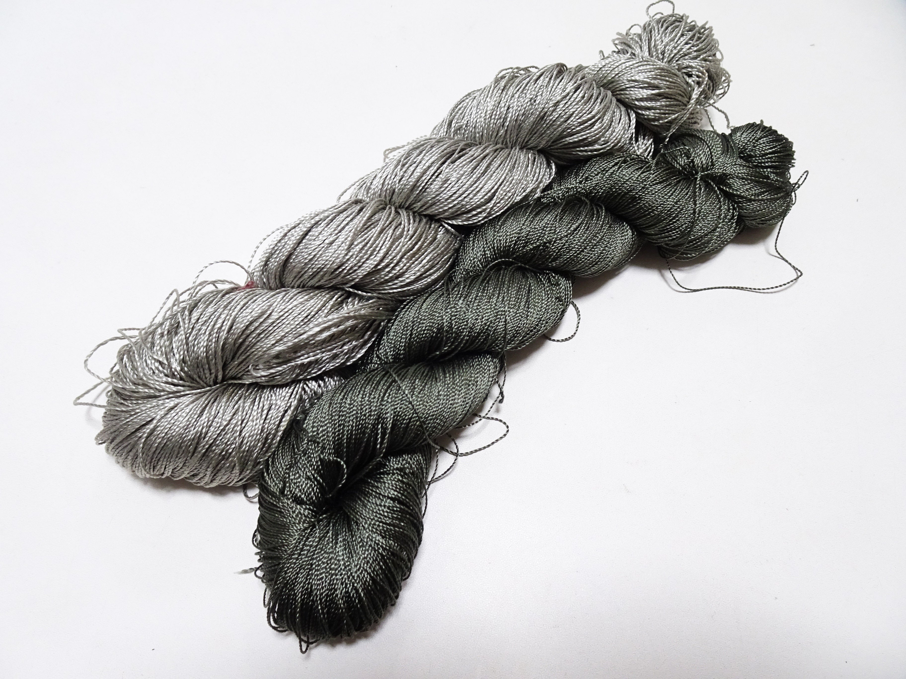 Japanese Vintage Strong Twisted Silk Thread 2sets Embroidery & Weaving 17592