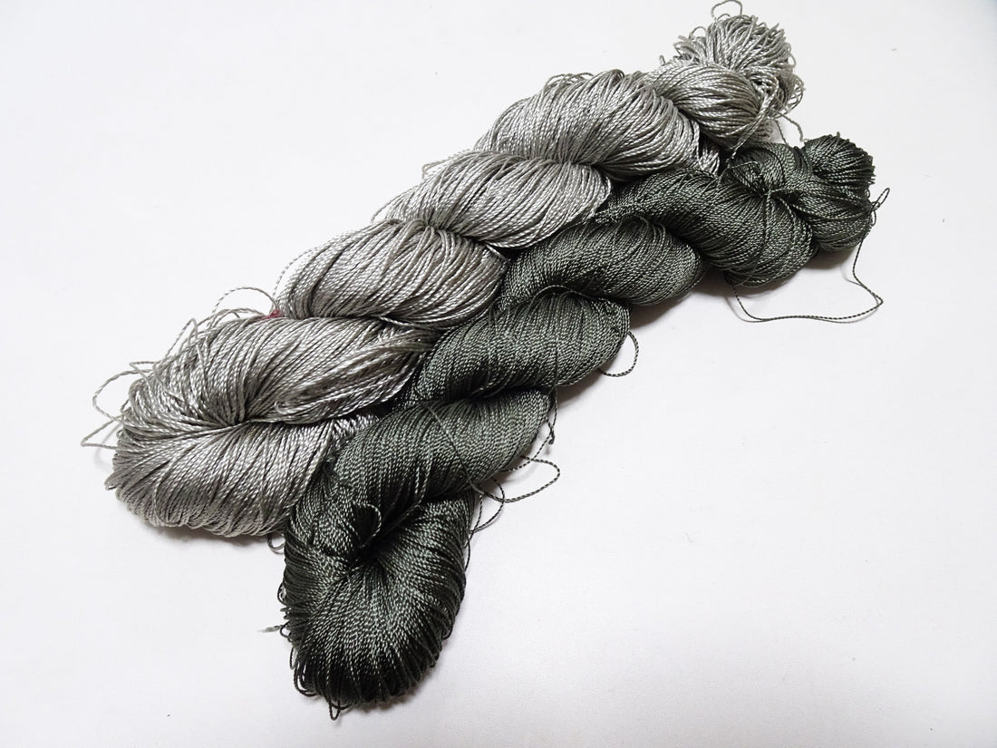 Japanese Vintage Strong Twisted Silk Thread 2sets Embroidery & Weaving 17592